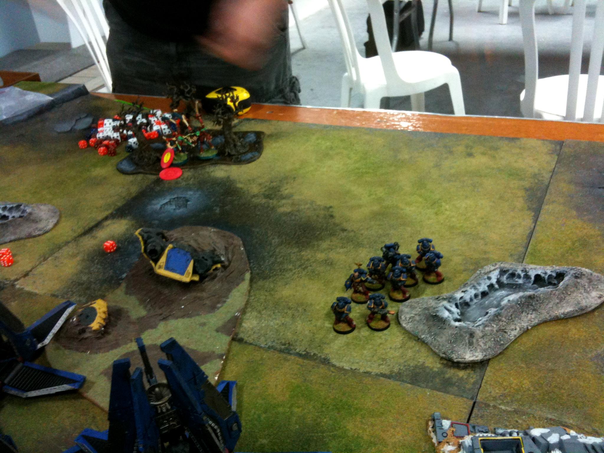 Breakthrough, Dreadnought, Drop Pod, Space Marines, Tyranids, Valley