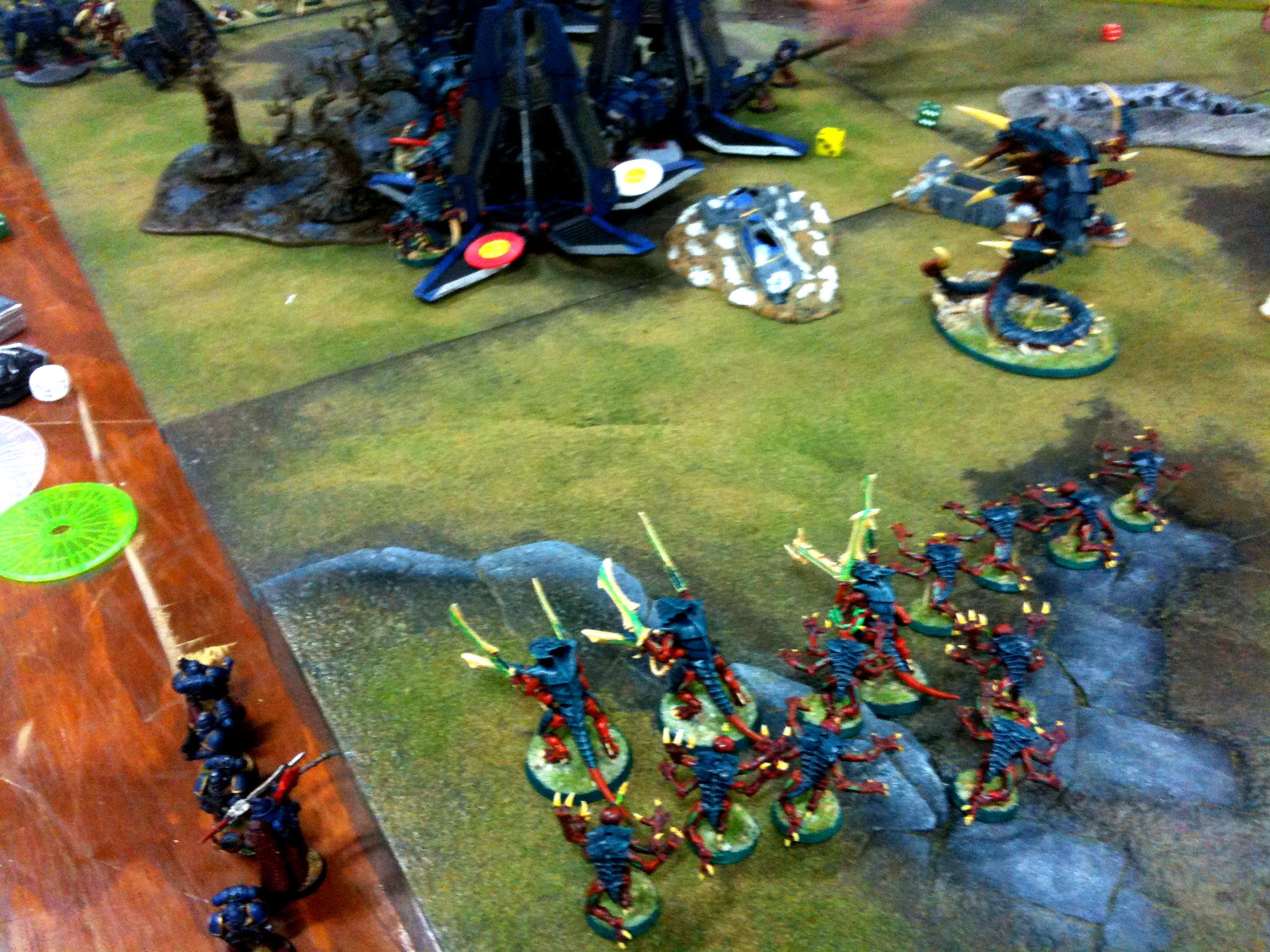 Breakthrough, Dreadnought, Drop Pod, Space Marines, Tyranids, Valley