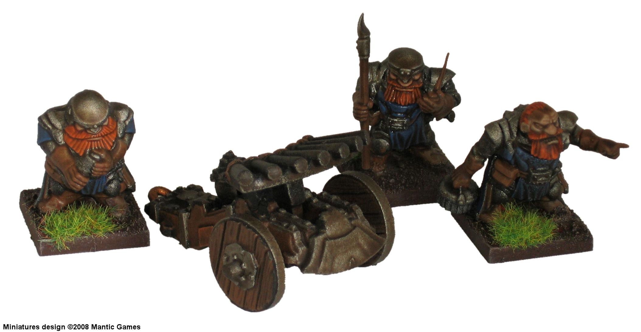Cannon, Dwarves, Kings Of War, Mantic, Morghoth, Organ Gun, Warhammer Fantasy