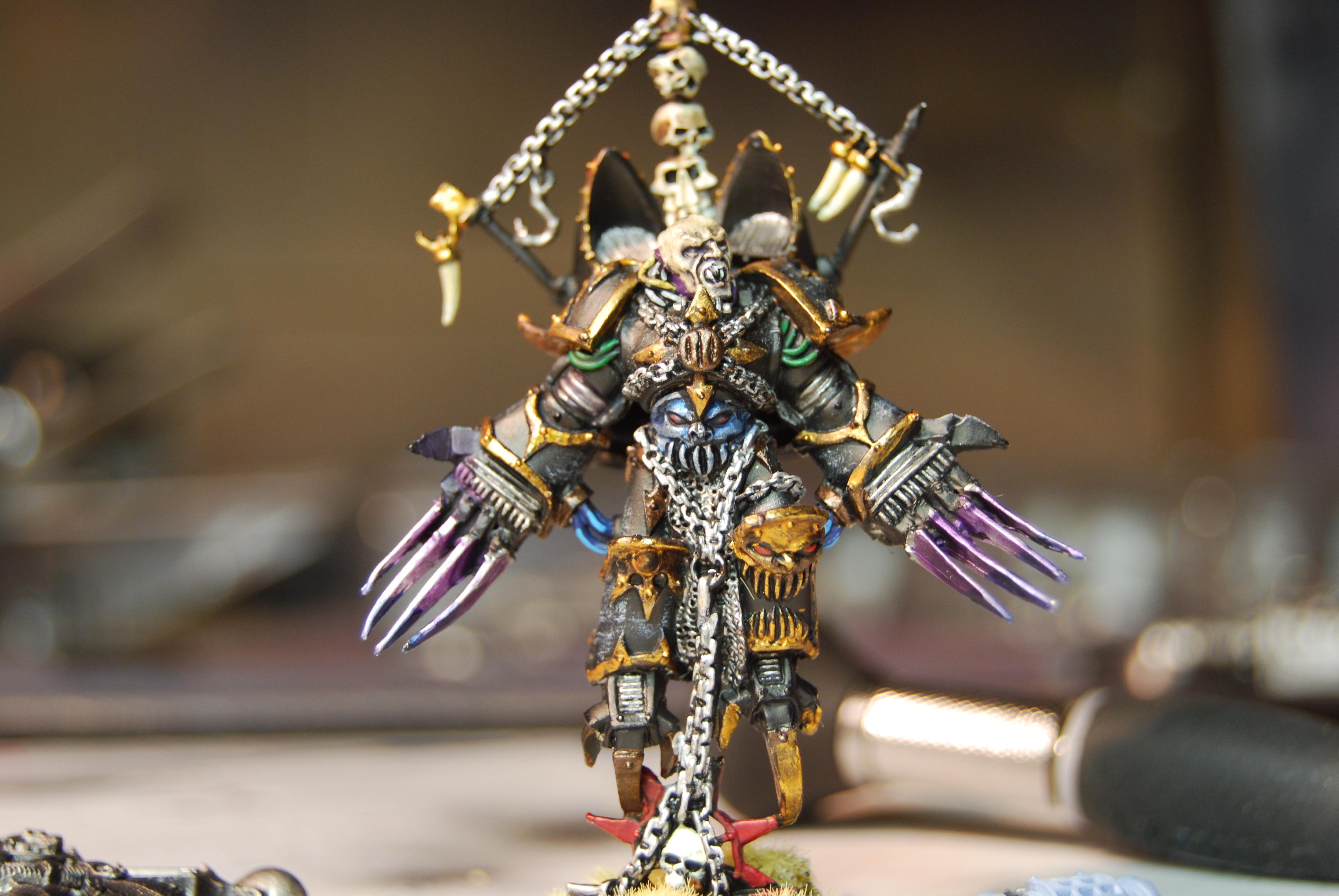 Black Legion, Chaos, Chaos Lord, Jump Pack, Painted, Warhammer 40,000