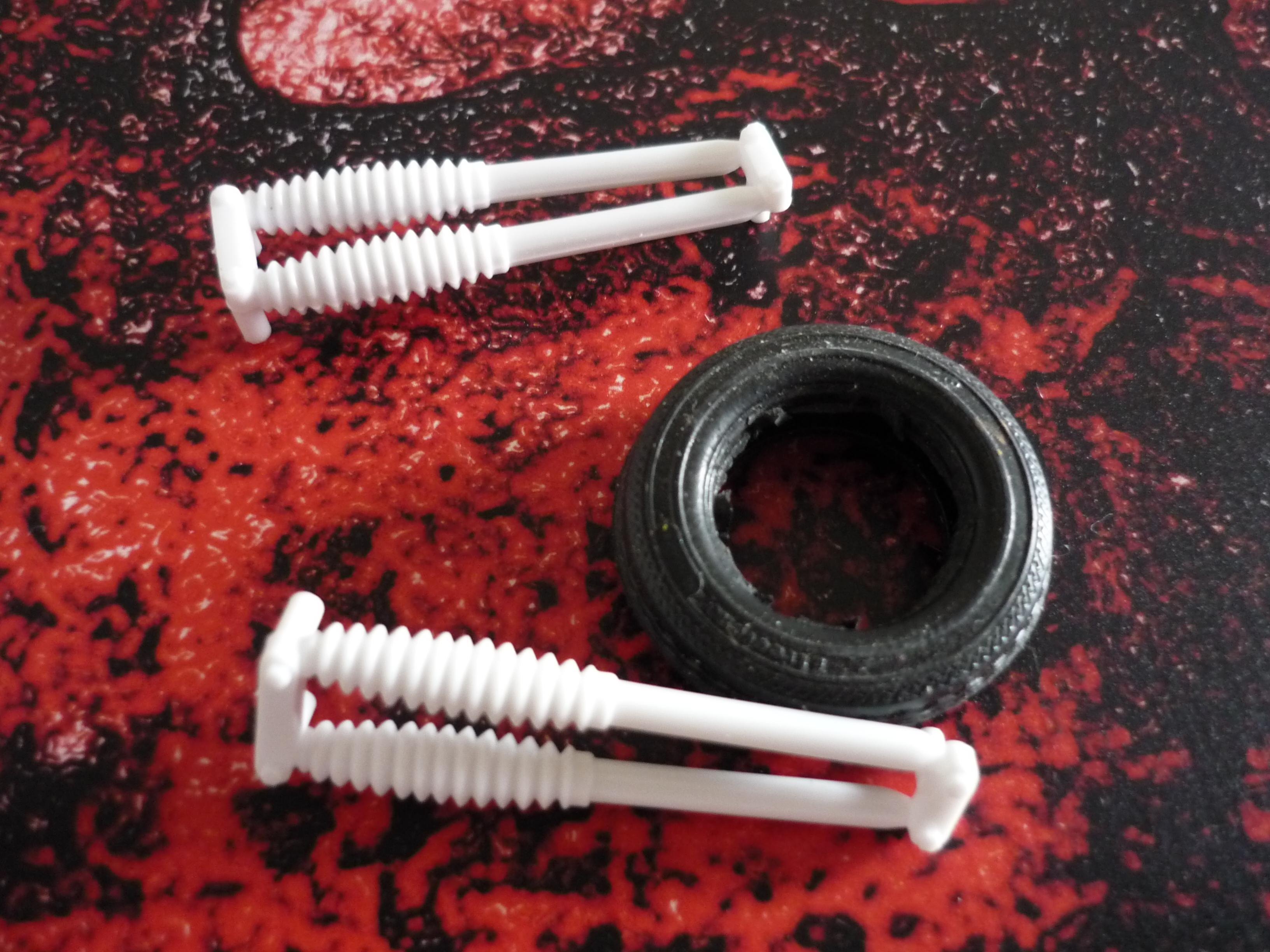 Front fork shocks and tire
