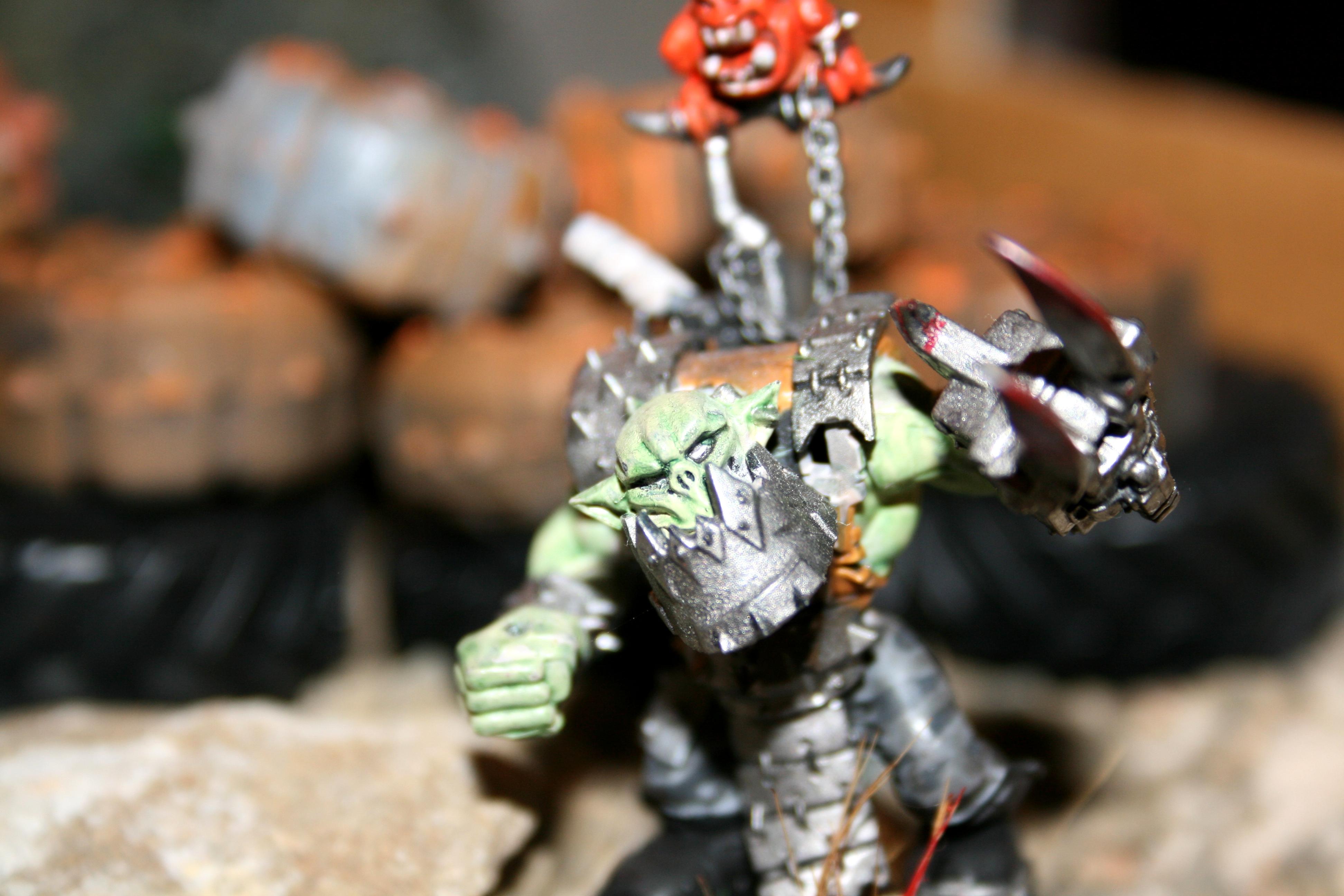 Nob, Orks, Power Klaw, Squigs