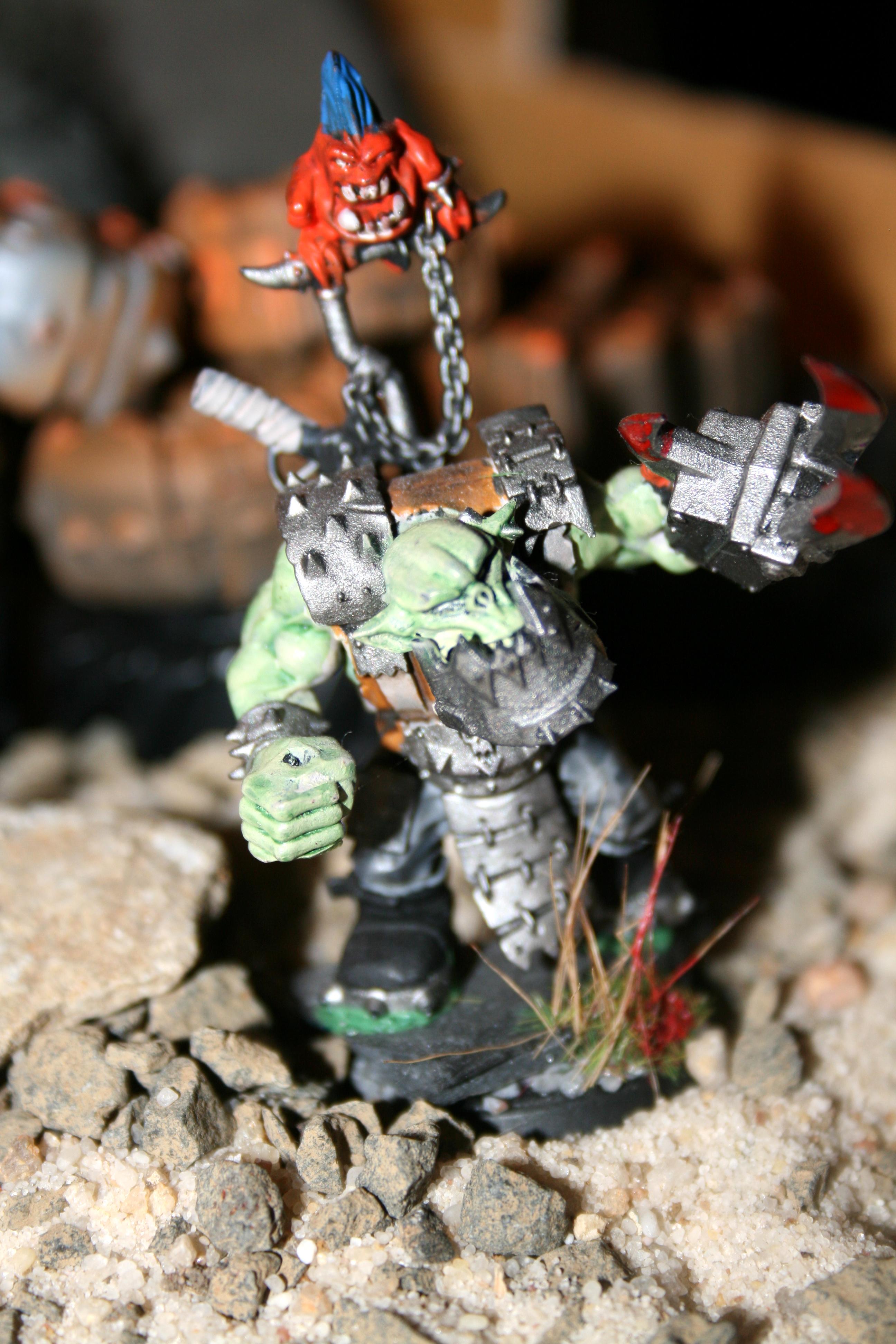 Nob, Orks, Power Klaw, Squigs