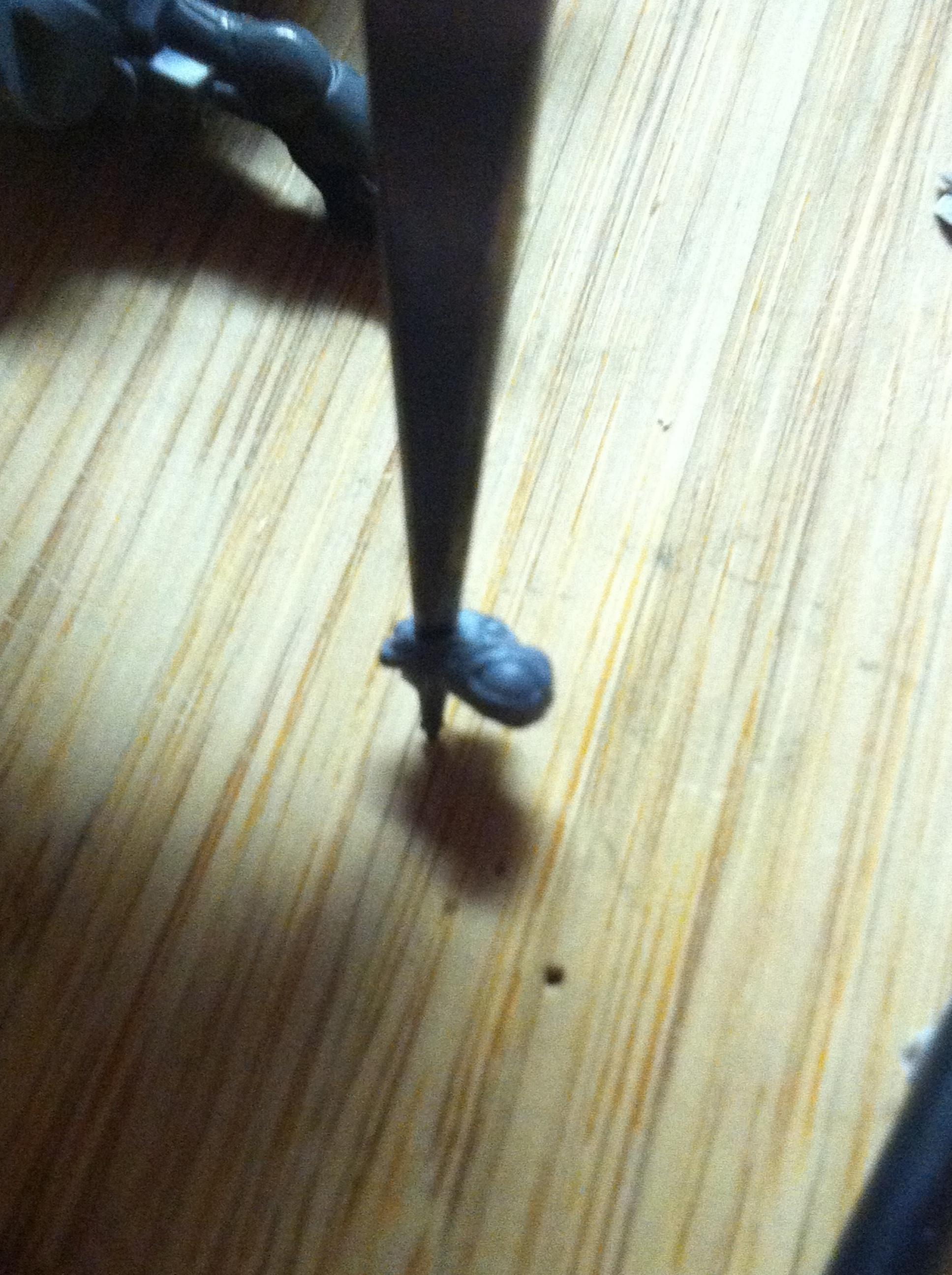 Heat up a spike and jam it in some plastic. Create something