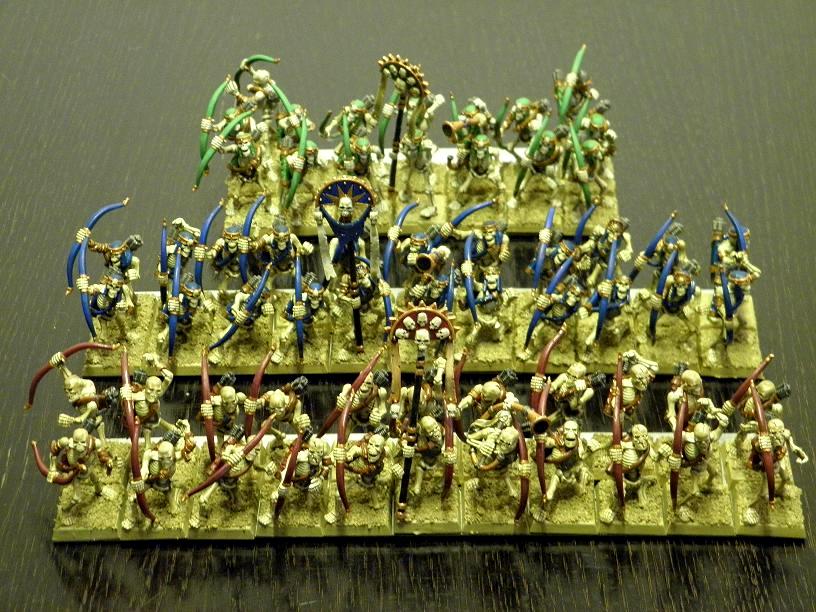 Asaph, Battle, Sand Base, Skeleton Archers, Skeletons, Tomb Kings, Warhammer Fantasy