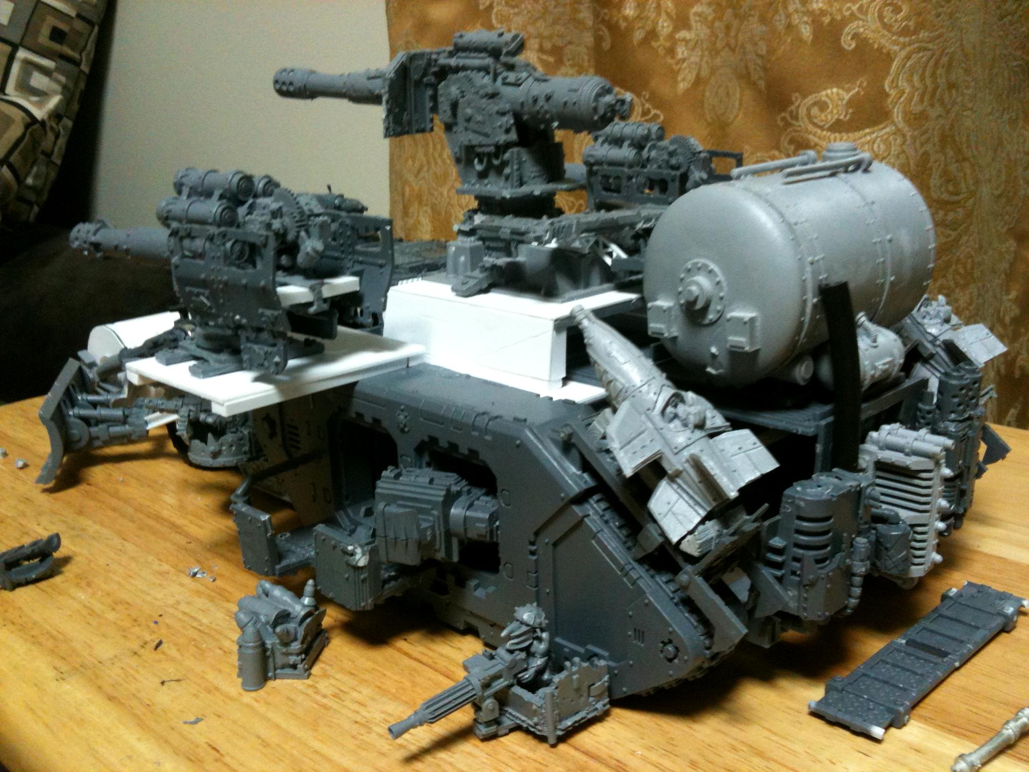 Battle Fortress, Battlewagon, Conversion, Orks, Super-heavy, Work In Progress