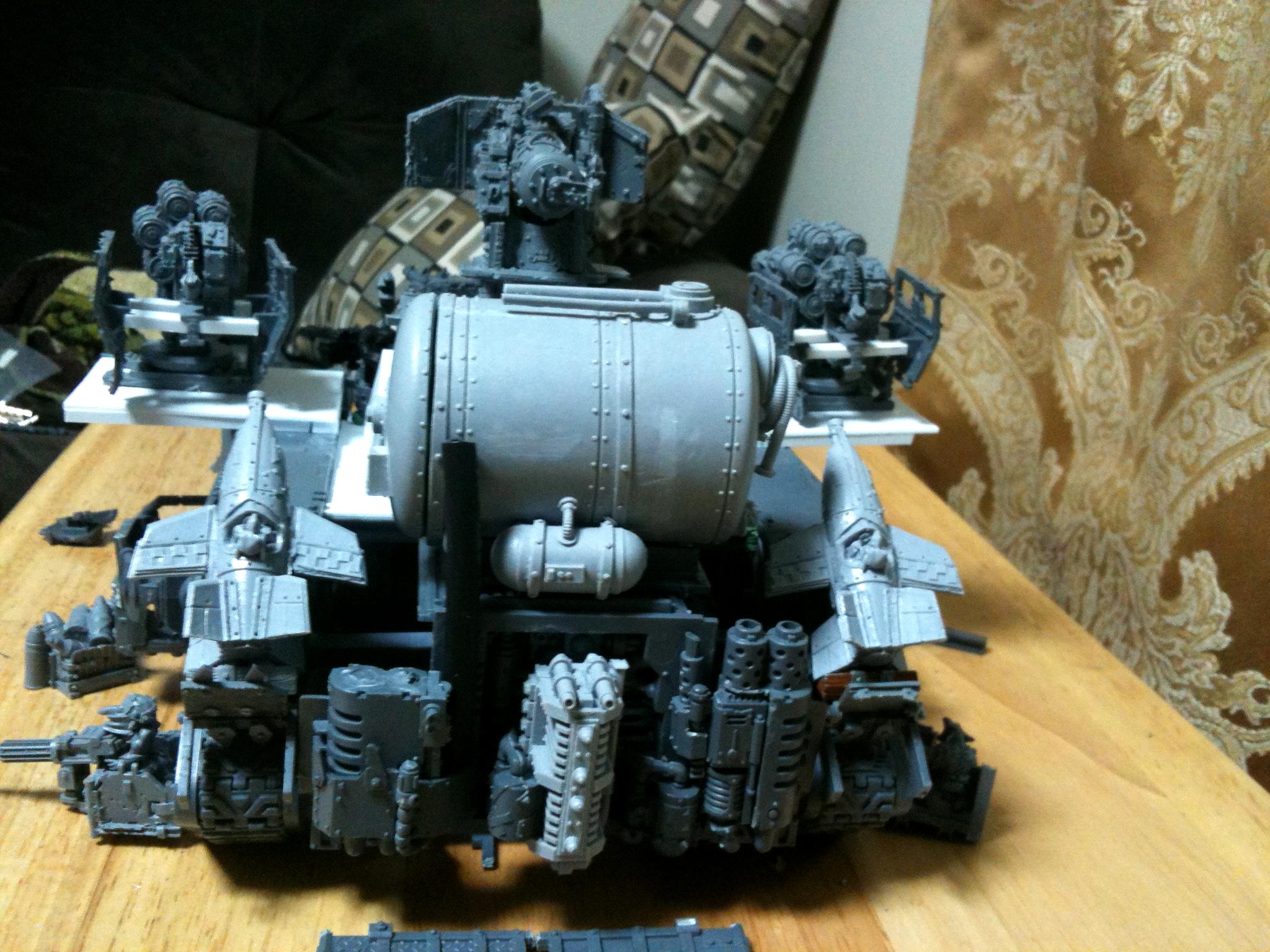 Battle Fortress, Battlewagon, Conversion, Orks, Super-heavy, Work In Progress