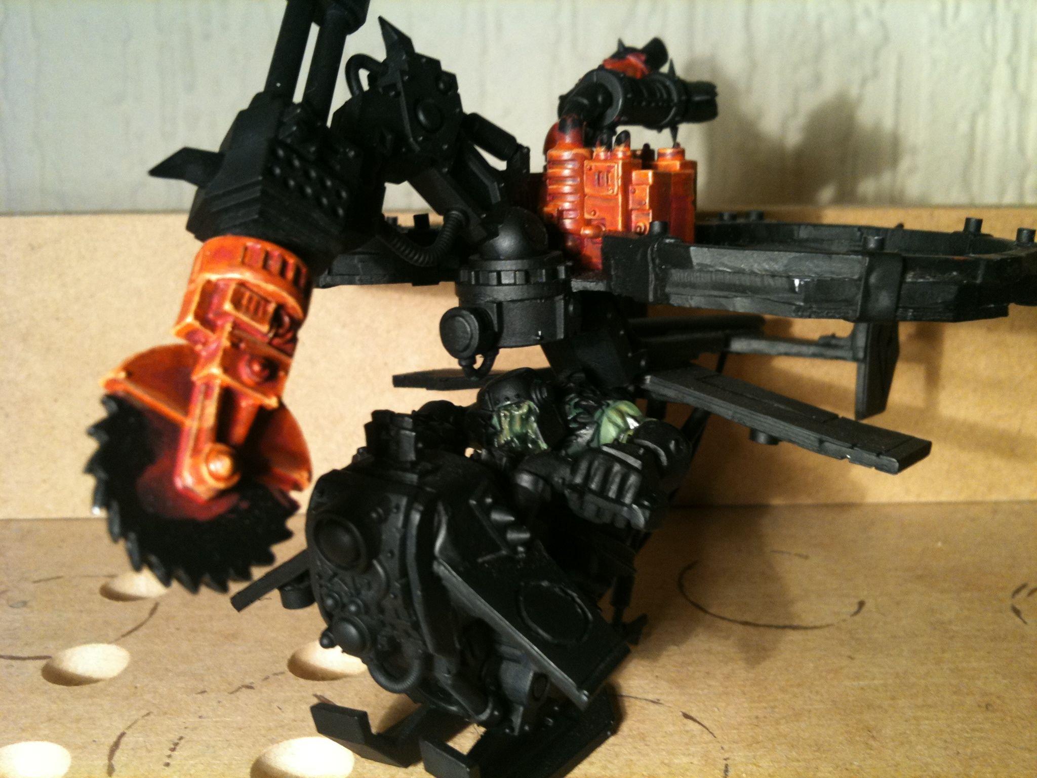 Buzzsaw, Da Dark Angelz, Deffkopta, Orks, Work In Progress