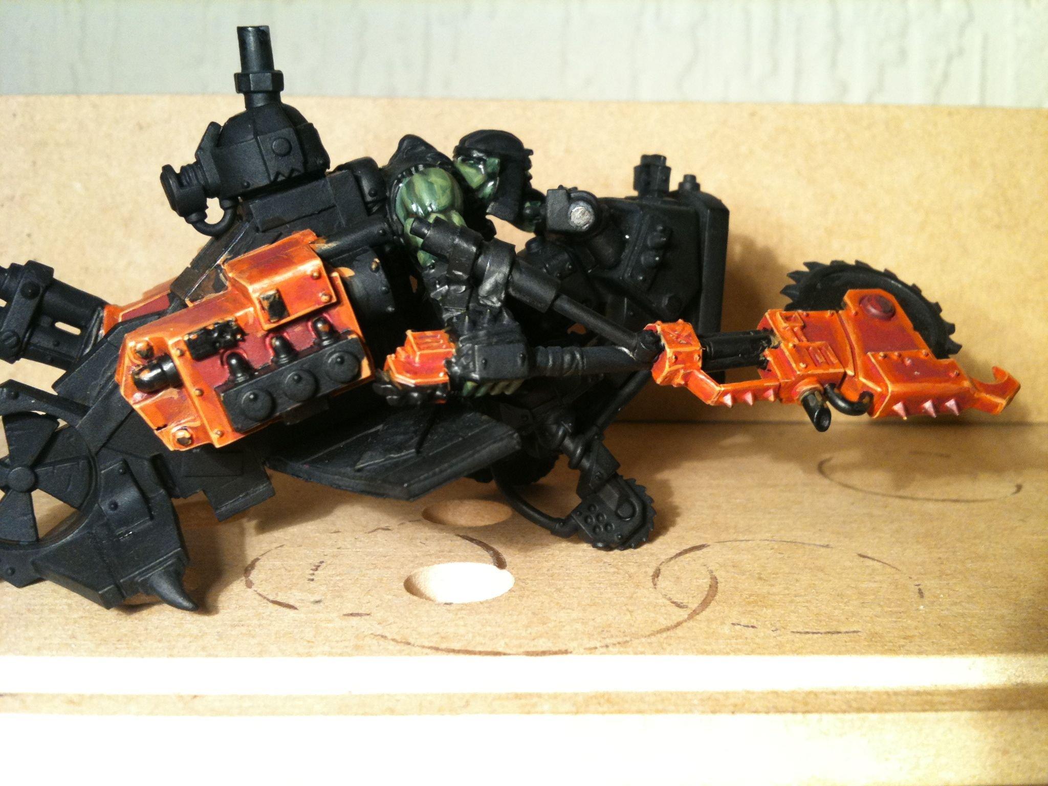 Buzzsaw, Da Dark Angelz, Deffkopta, Orks, Work In Progress