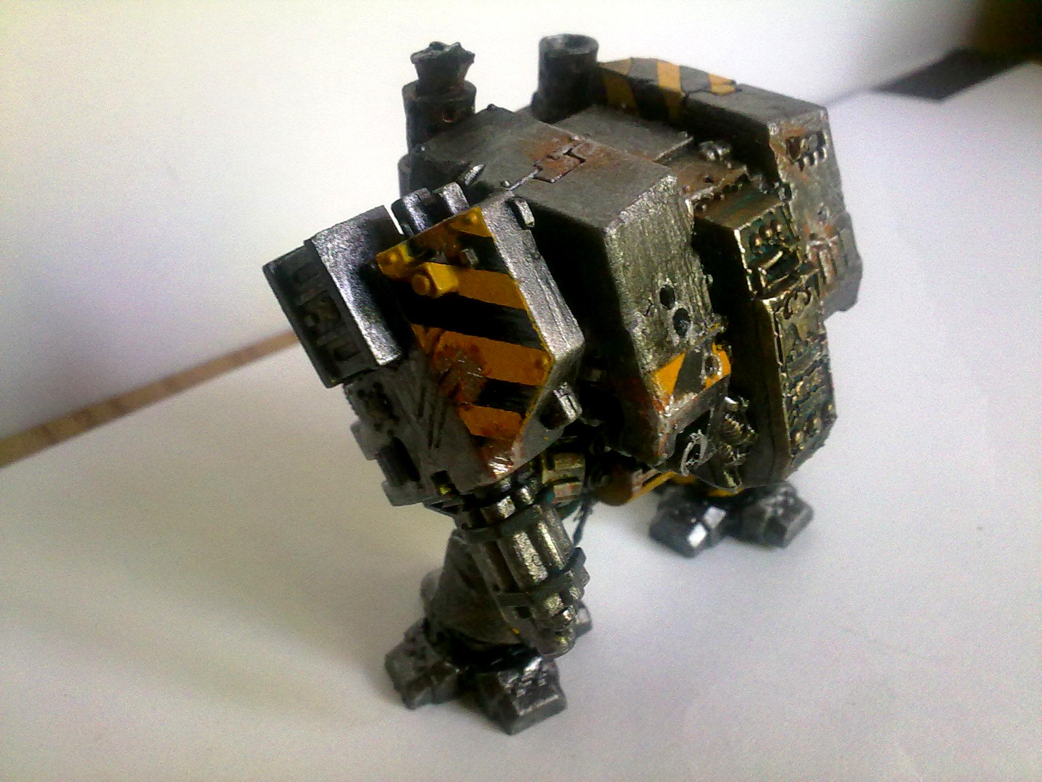 Dreadnought, Hazard Stripes, Iron Warriors