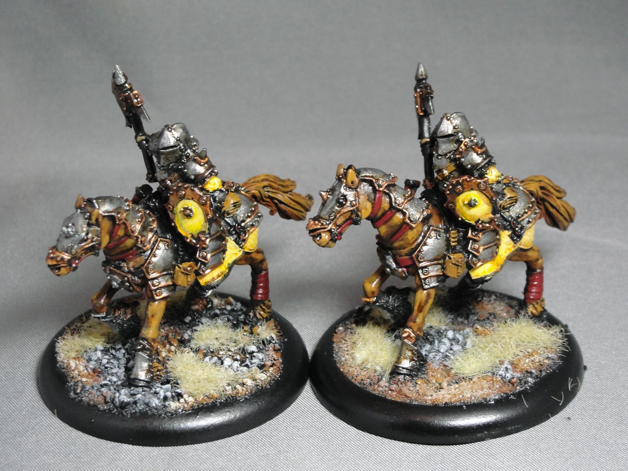 Warmachine, Mercenaries, Steelhead Heavy Cavalry