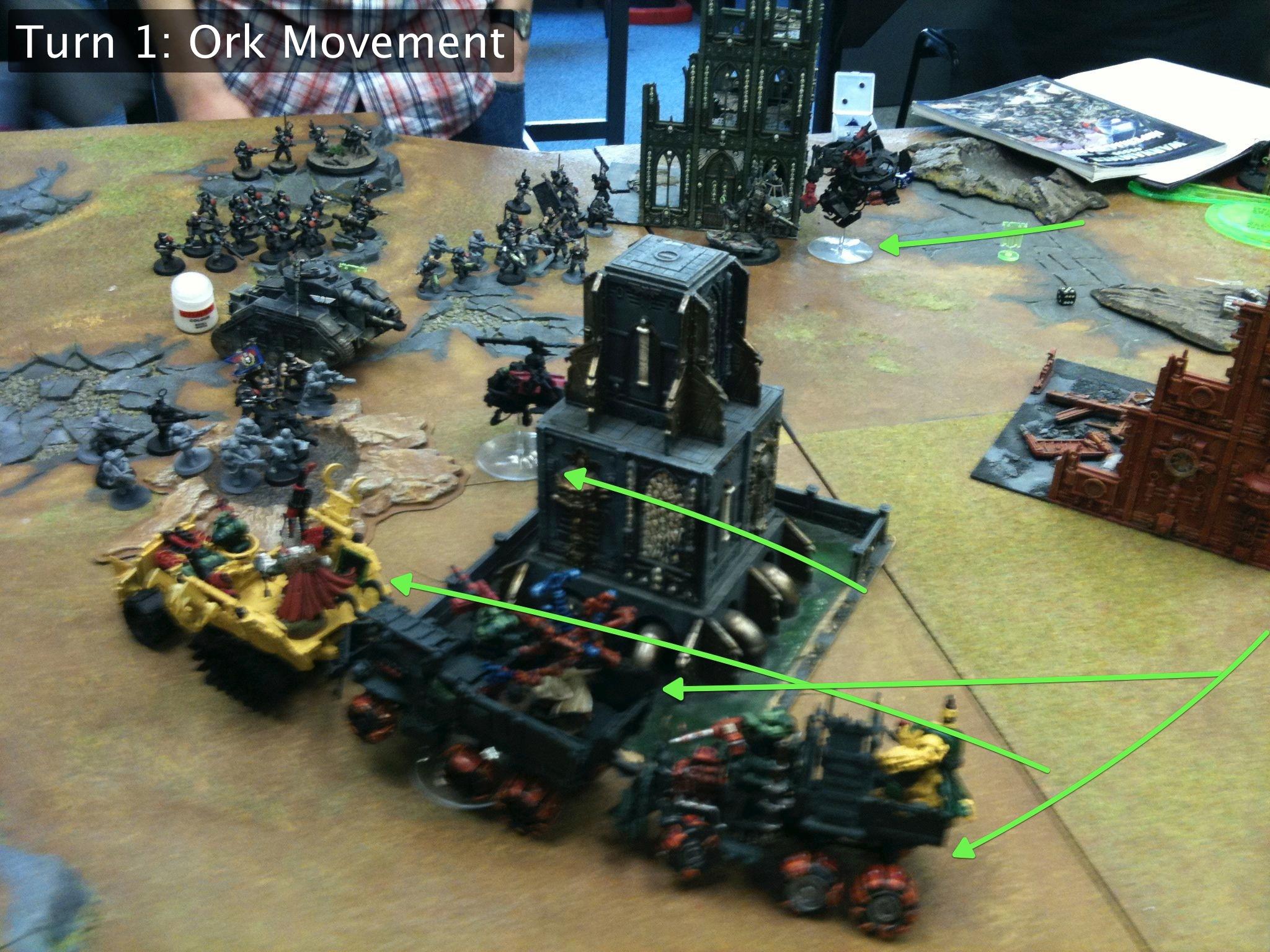 Battle Report, Da Dark Angelz, Imperial Guard, Orks