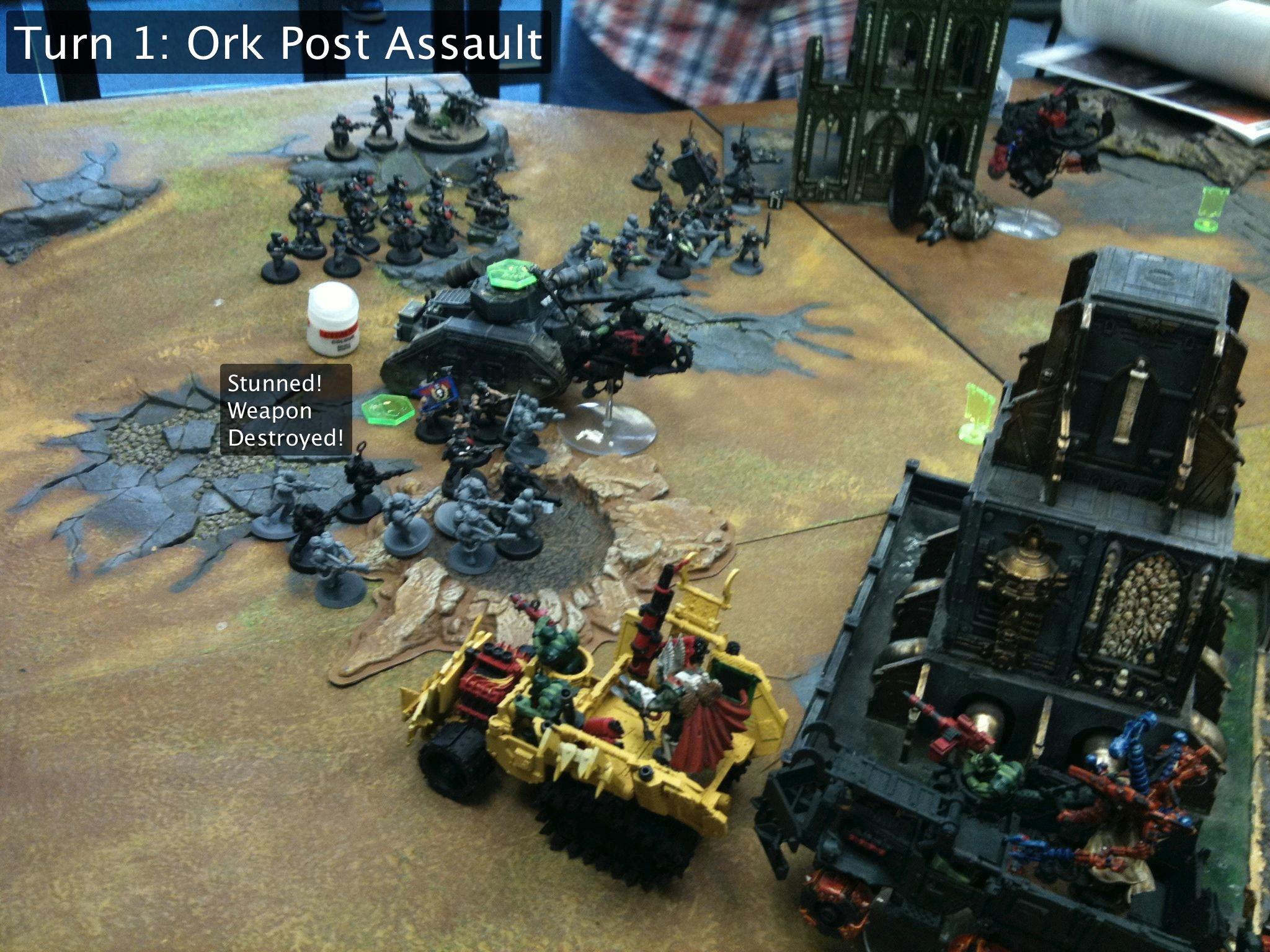 Battle Report, Da Dark Angelz, Imperial Guard, Orks