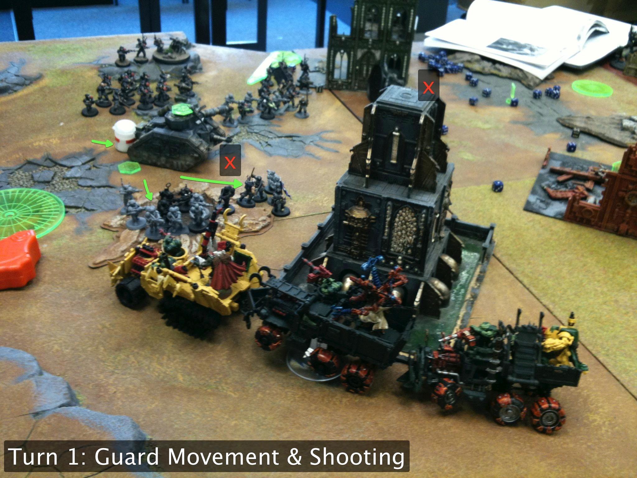Battle Report, Da Dark Angelz, Imperial Guard, Orks