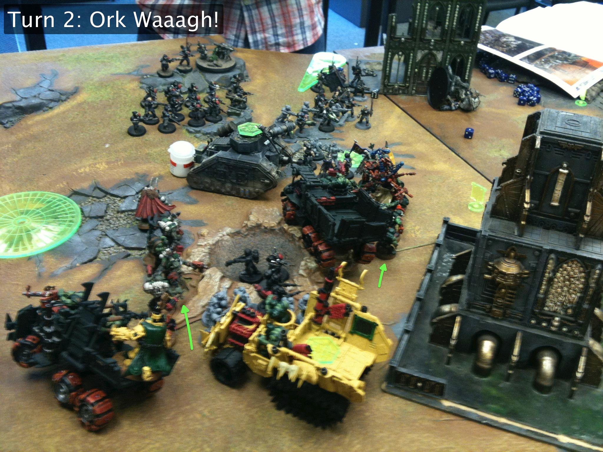 Battle Report, Da Dark Angelz, Imperial Guard, Orks