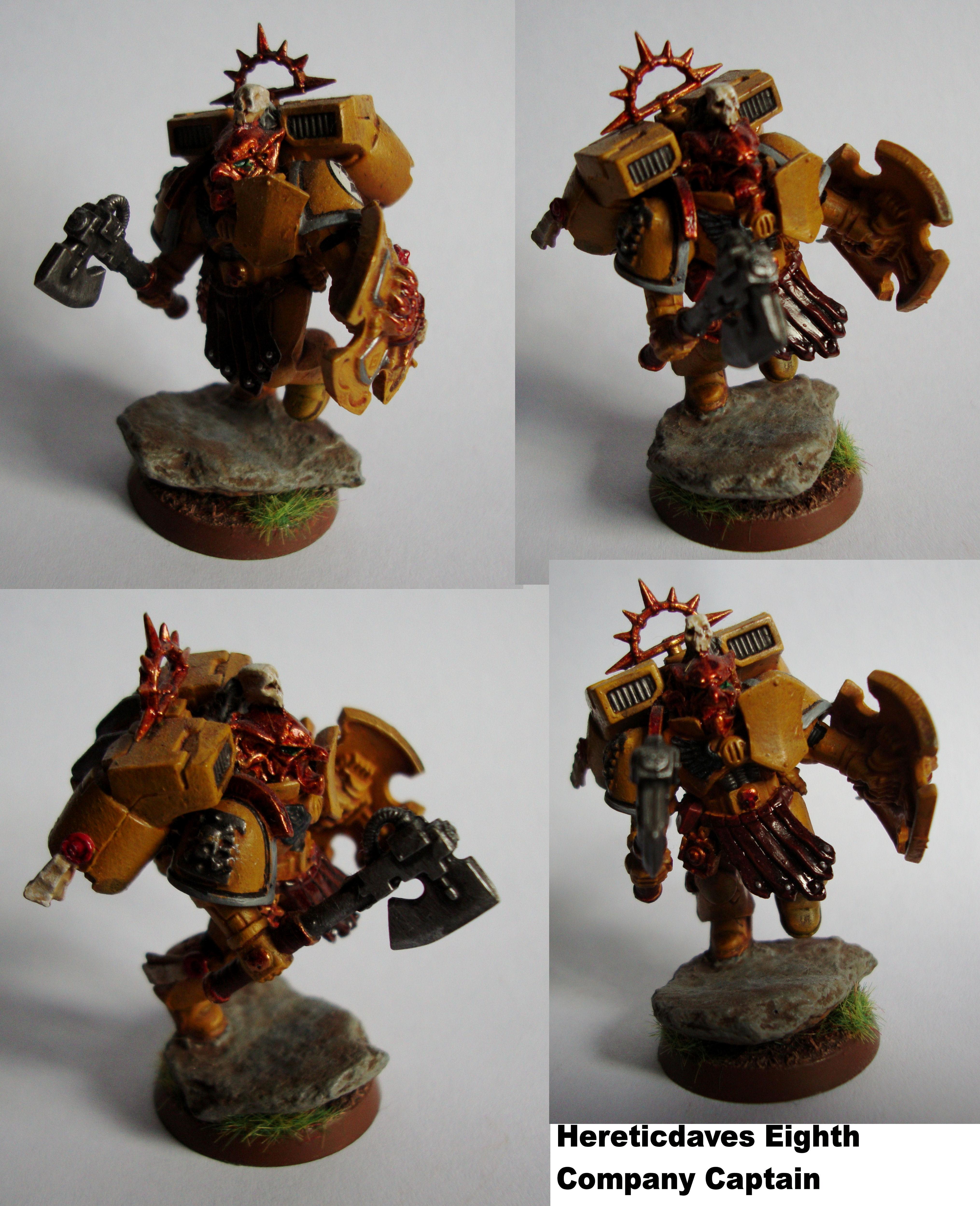 Captain, Eighth Company, Headquarters, Imperial Fists, Jump Pack, Space Marines
