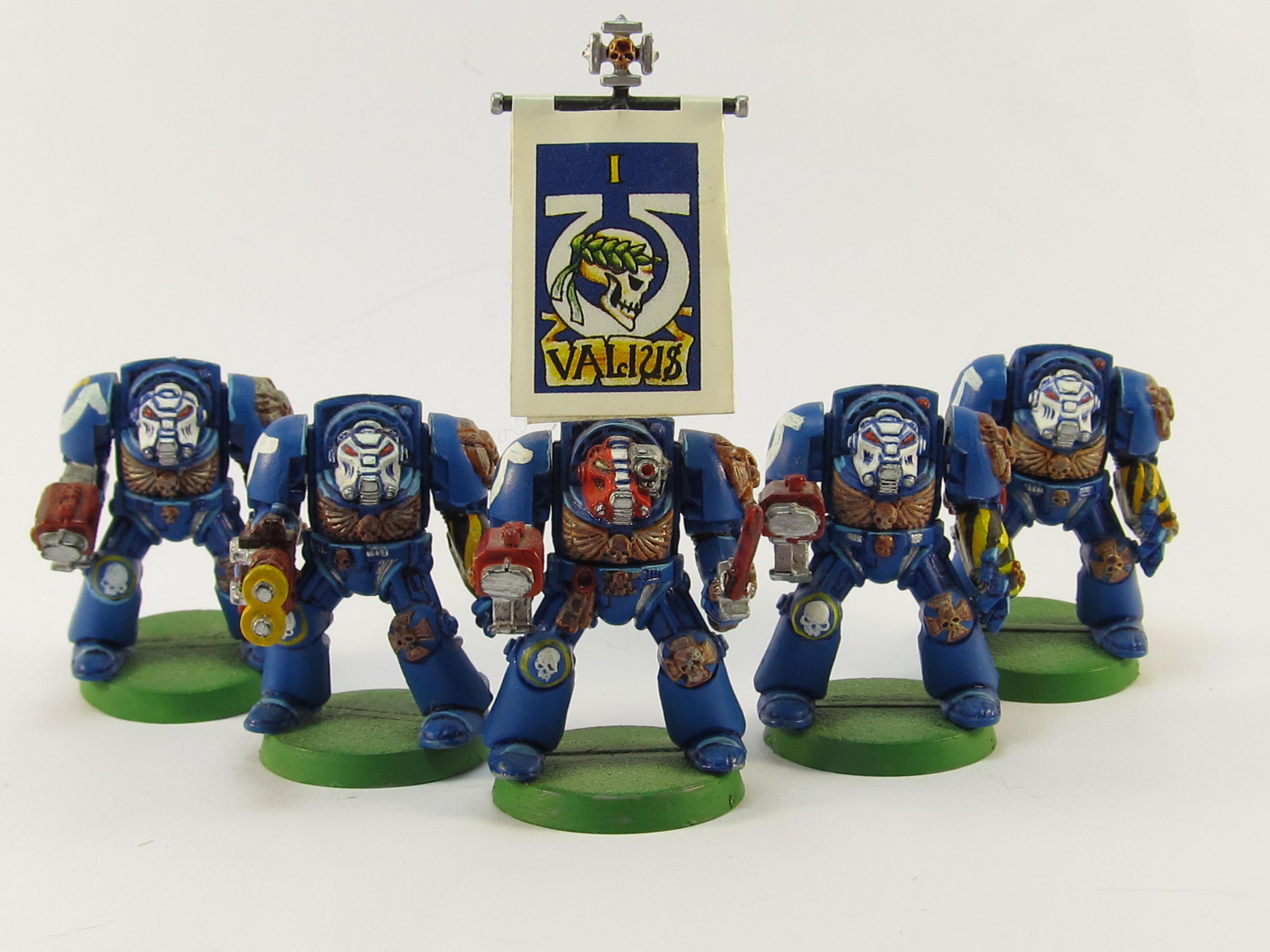 2nd Edition, Classic, Out Of Production, Painted Around 2001 To 2002, Terminator Armor, Ultramarines, Warhammer 40,000