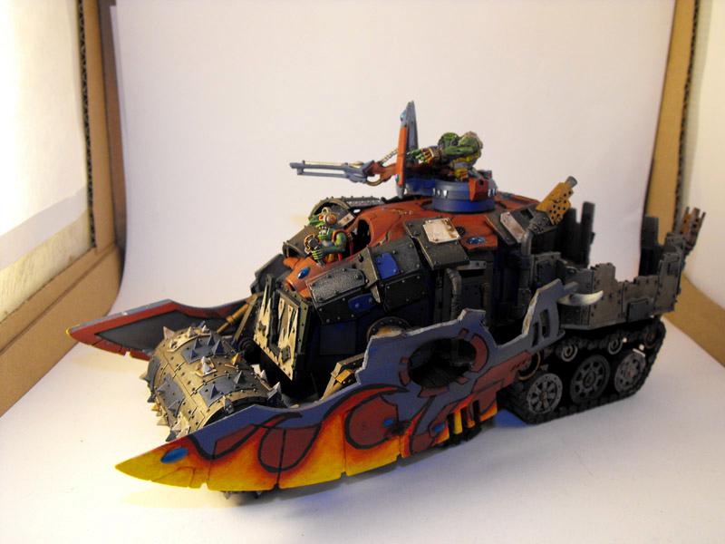 Altansar, Battlewagon, Conversion, Deffskulls, Eldar, Eldar Abuse, Falcon, Looted, Orks, Wagon