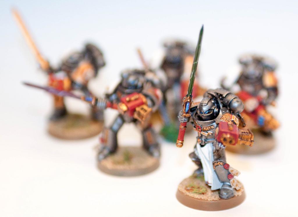 Drybrushing, Grey Knights, Power Armour, Warhammer 40,000