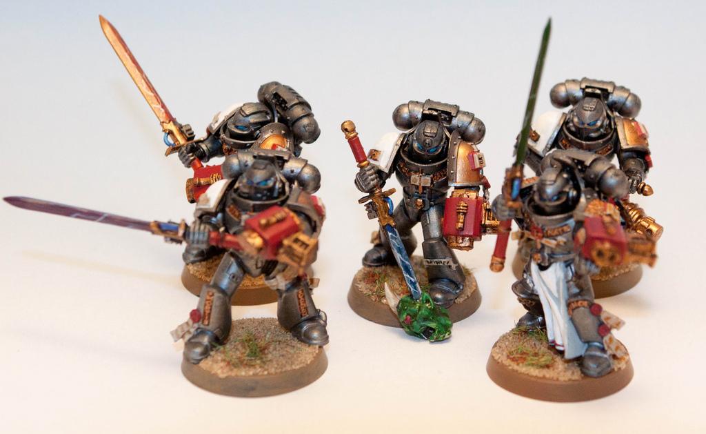 Drybrushing, Grey Knights, Power Armour, Warhammer 40,000
