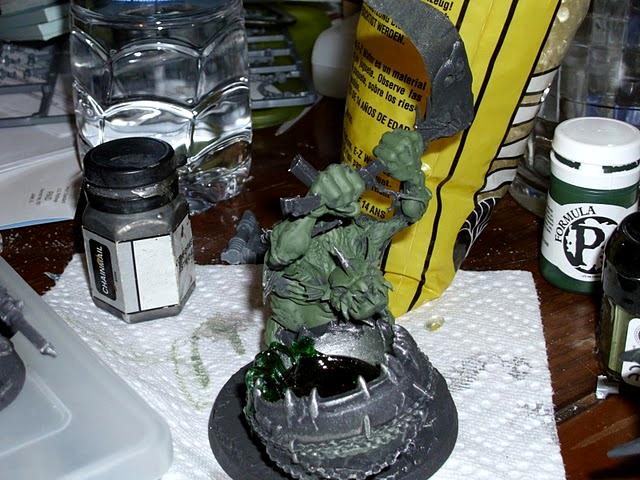 Greater Demon, Nurgle, Work In Progress