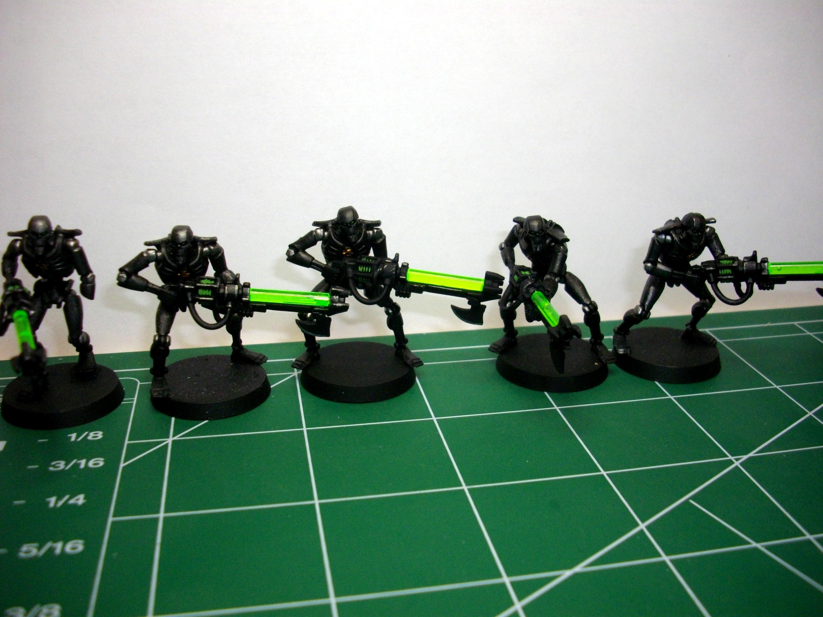 Black, Gold, Green, Necrons, Warhammer 40,000, Warriors