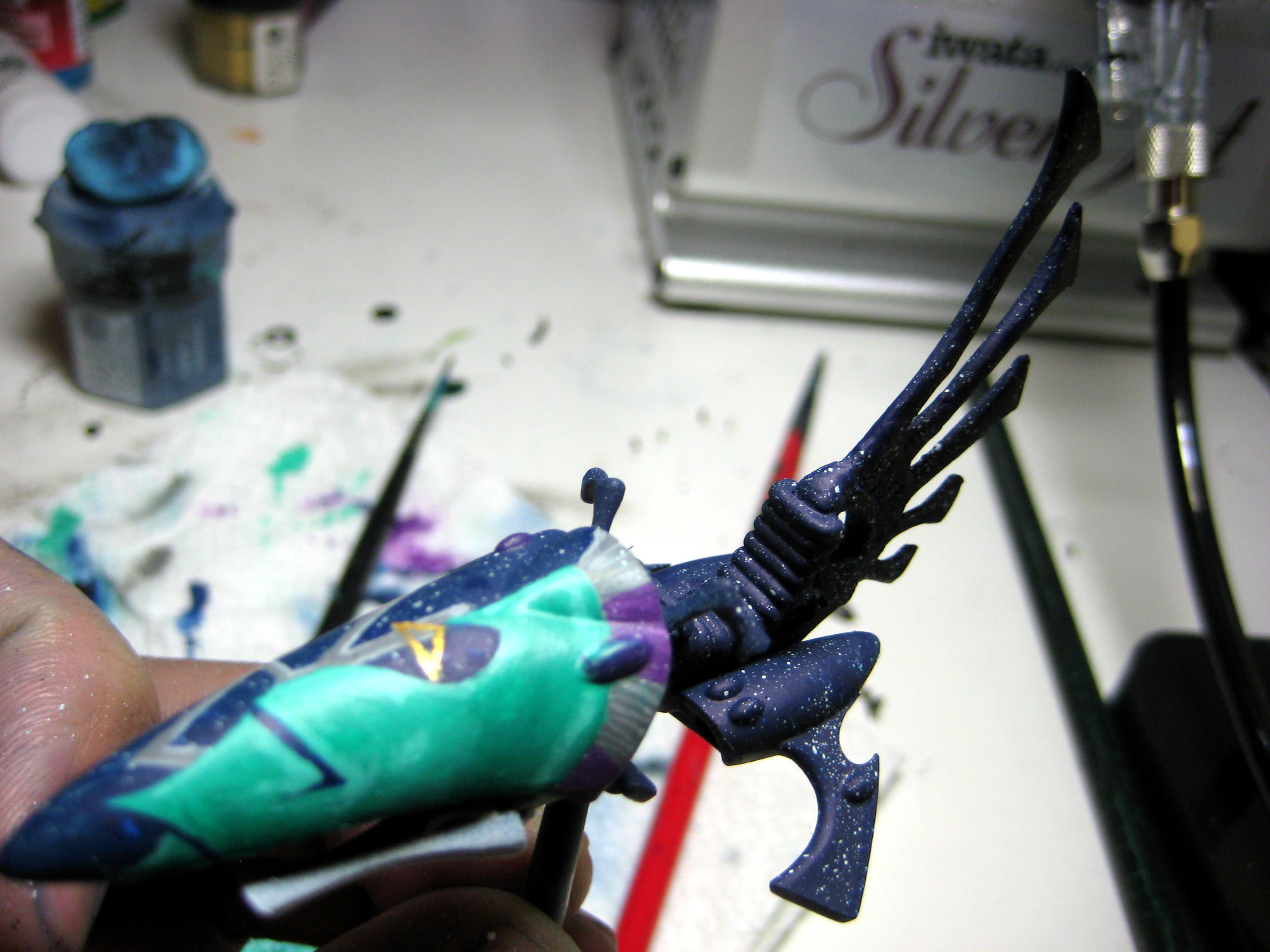 Autarch, Conversion, Eldar, Freehand, Jetbike, Pathfinders, Rangers, Work In Progress