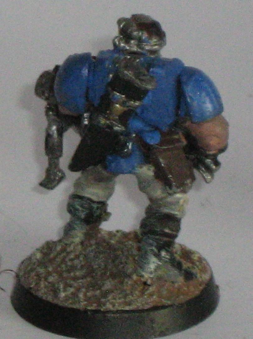 space marine scout heavy bolter back