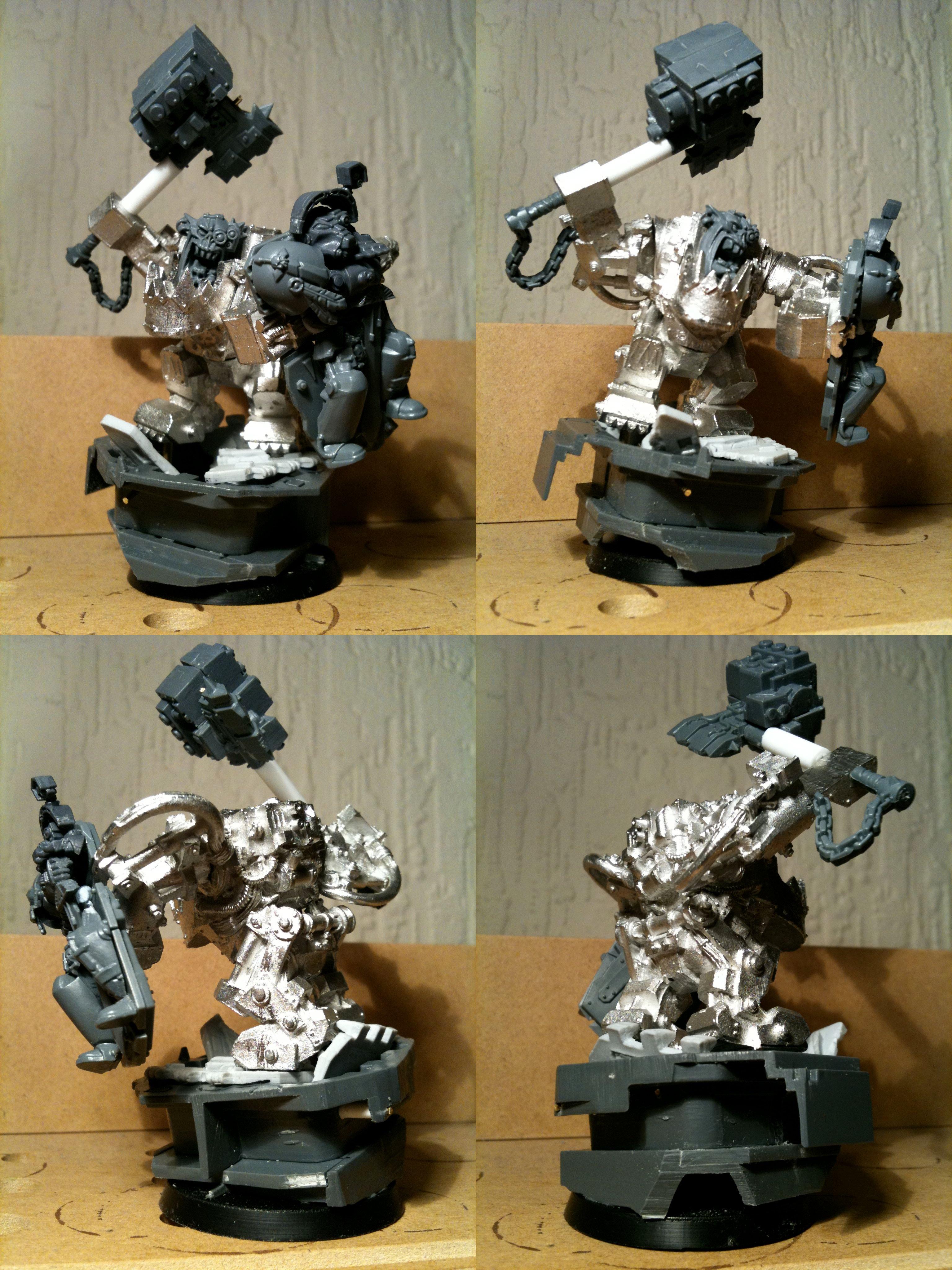 Da Dark Angelz, Mega-armour, Orks, Warboss, Work In Progress