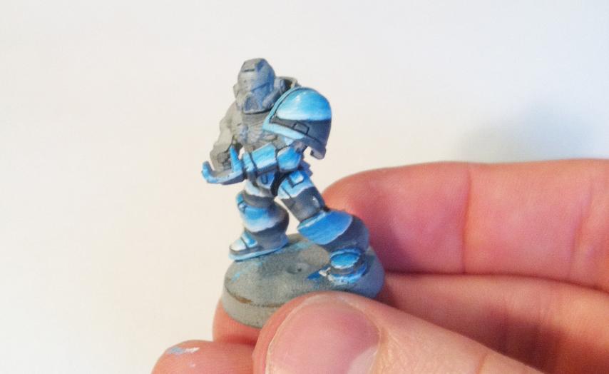 Chrome, Non-Metallic Metal, Sky-earth Non-metallic Metal, Space Marines, Work In Progress