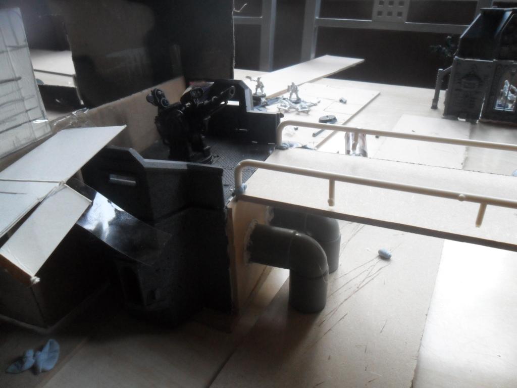 bastion kitbash into bridge using sprue handrails