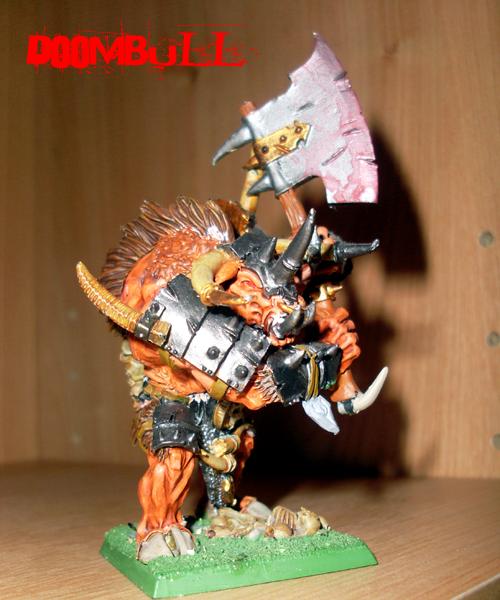 Axe, Beastmen, Chaos, Doombull, Minotaur, Spiky