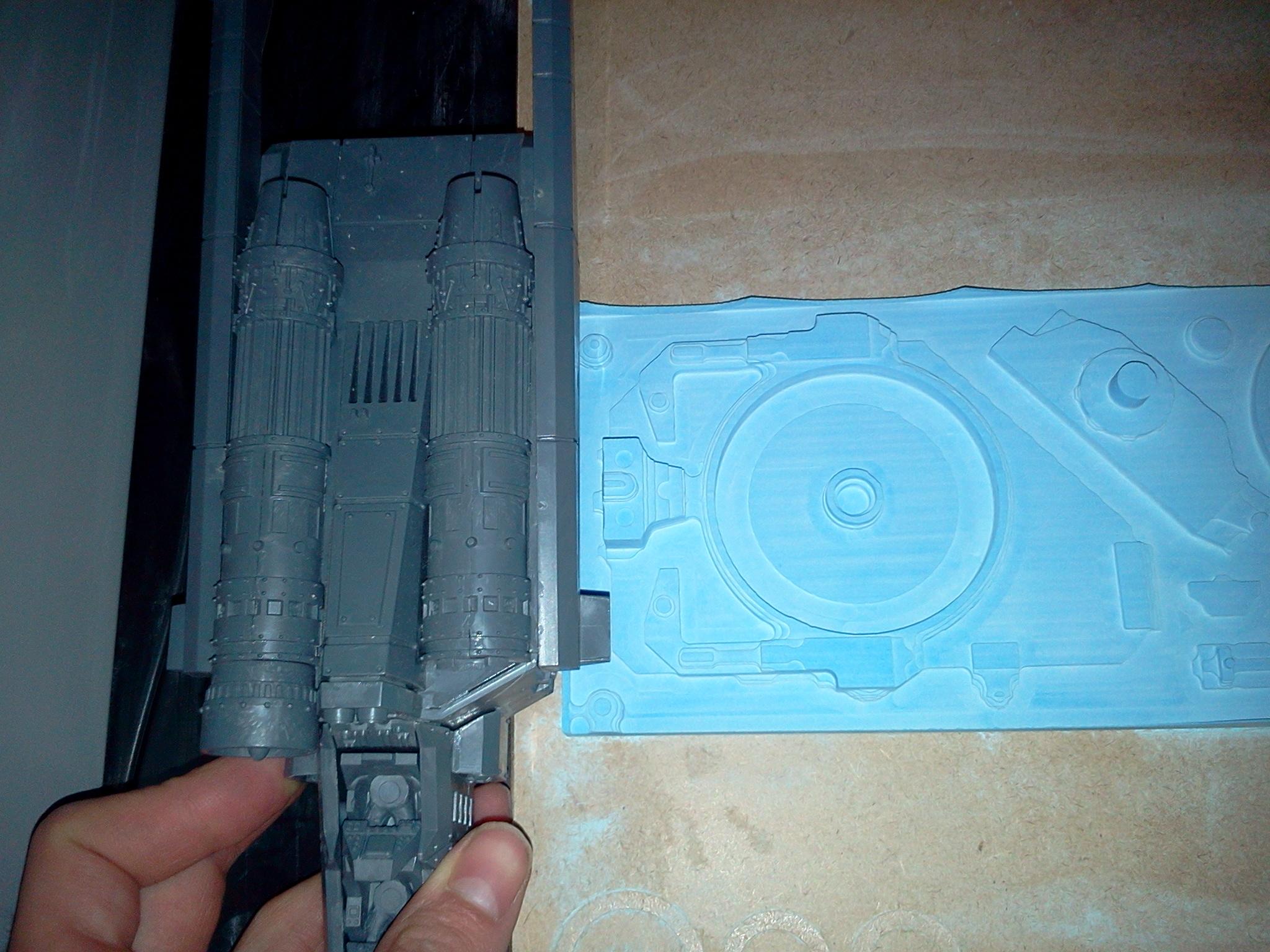 Showing the size of the rotor wing against the Valkyrie. It's gonna be huge!