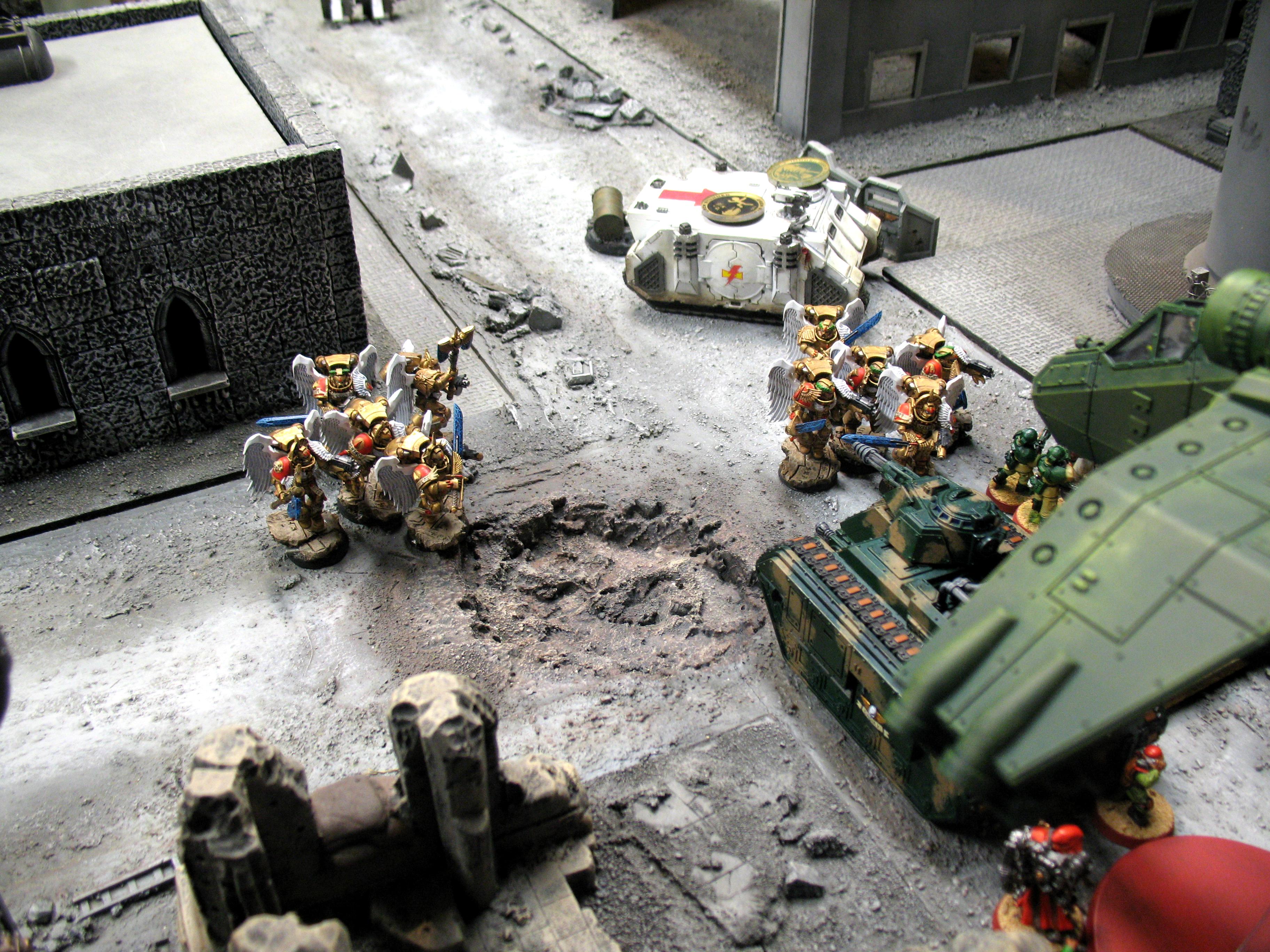 Blood Angels, Imperial Guard, Scenic Battle, Valkyrie, Warhammer 40,000 ...