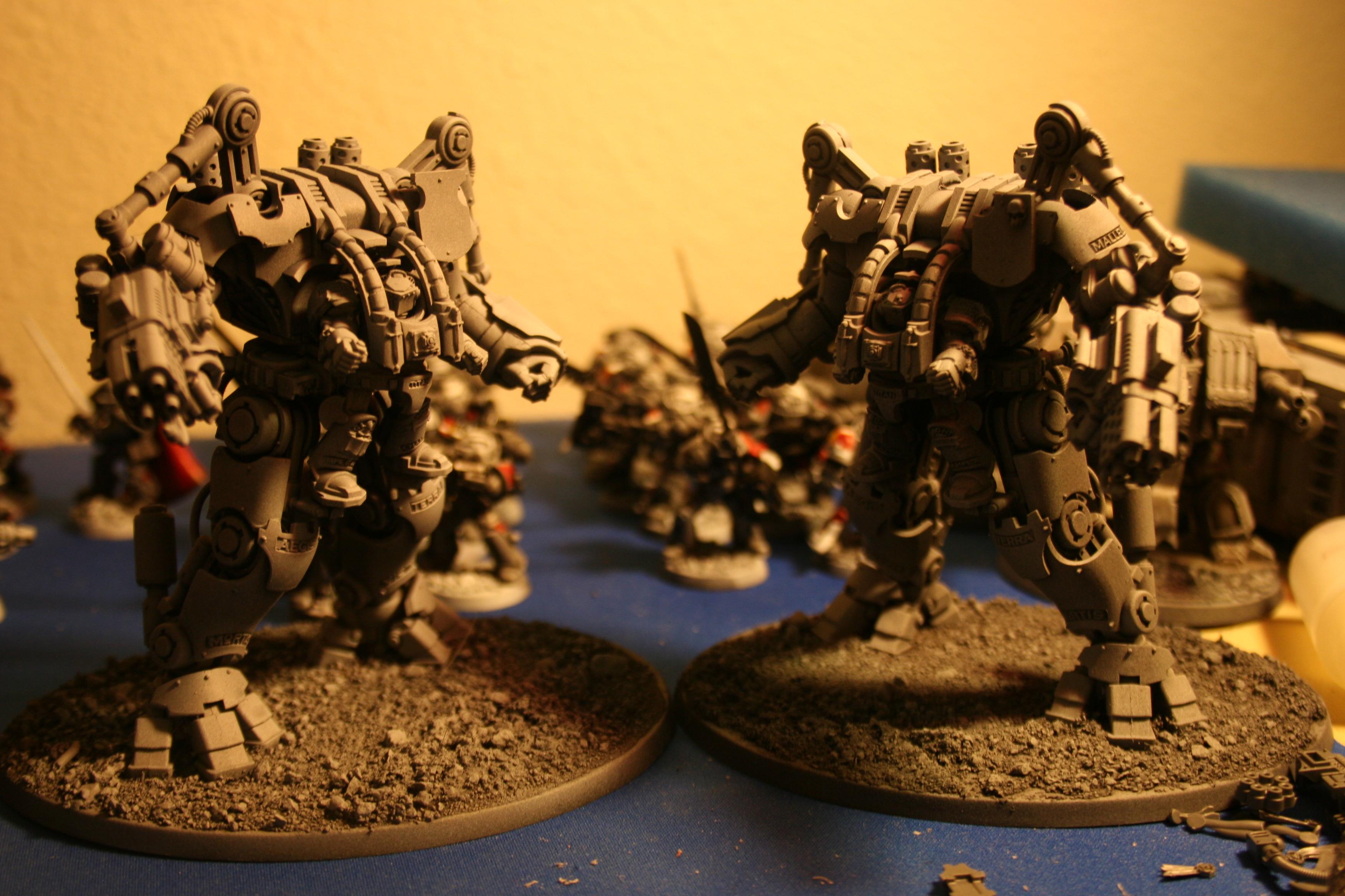 Castellan, Crowe, Dreadknight, Drybrush, Grey, Grey Knights, Nemesis, Purifier