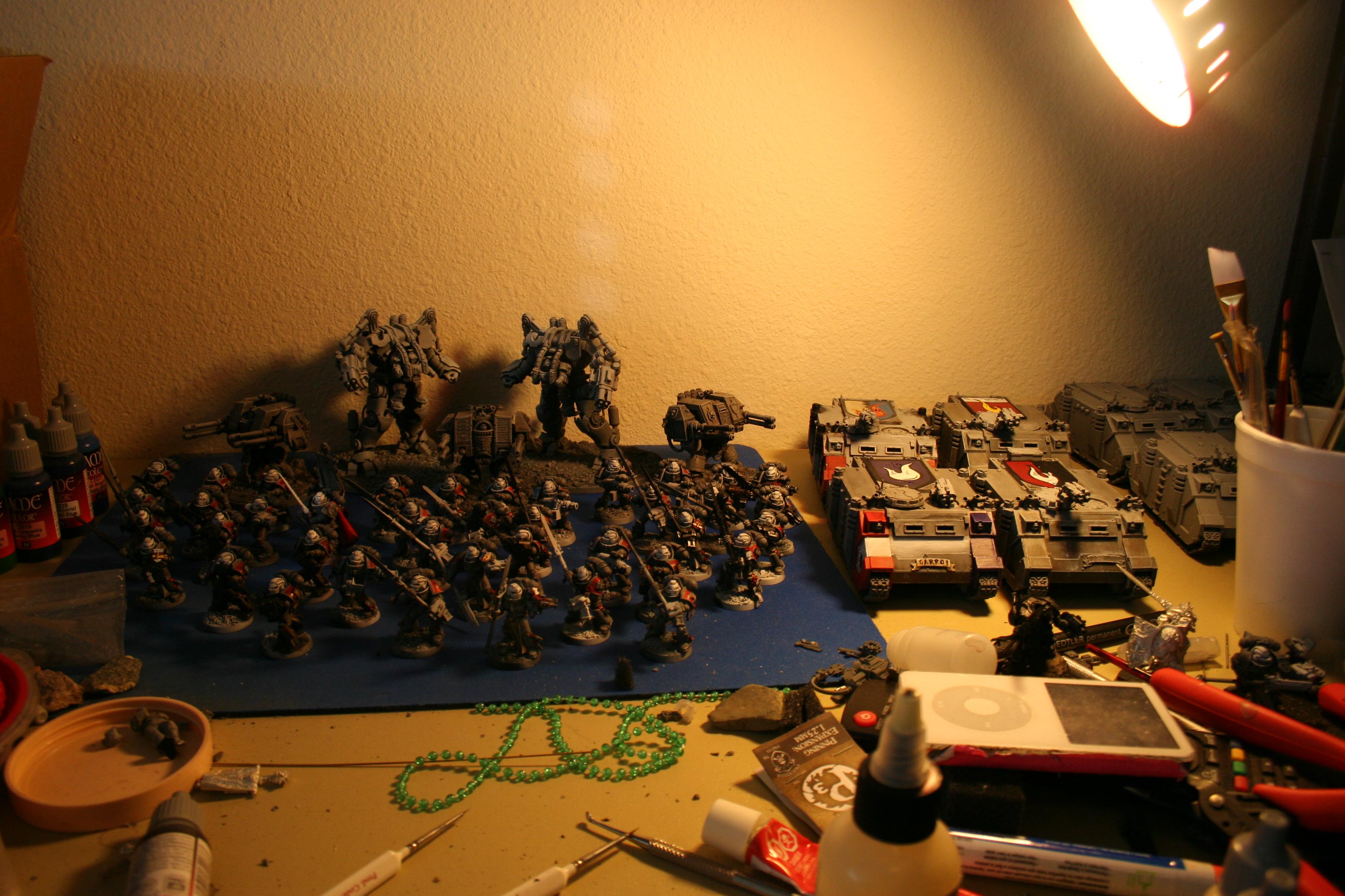 Castellan, Crowe, Dreadknight, Drybrush, Grey, Grey Knights, Nemesis, Purifier