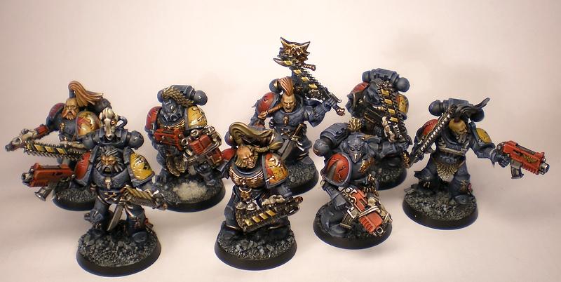 Astartes, Battle Damage, Commission, Conversion, Freehand, Games Workshop, Snow, Space Marines, Space Wolves, Warhammer 40,000