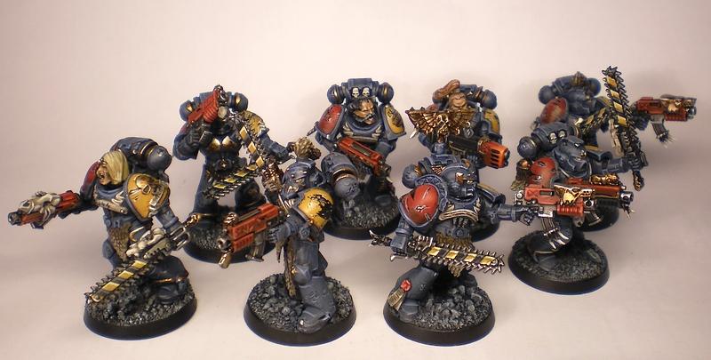 Astartes, Battle Damage, Commission, Conversion, Freehand, Games Workshop, Snow, Space Marines, Space Wolves, Warhammer 40,000