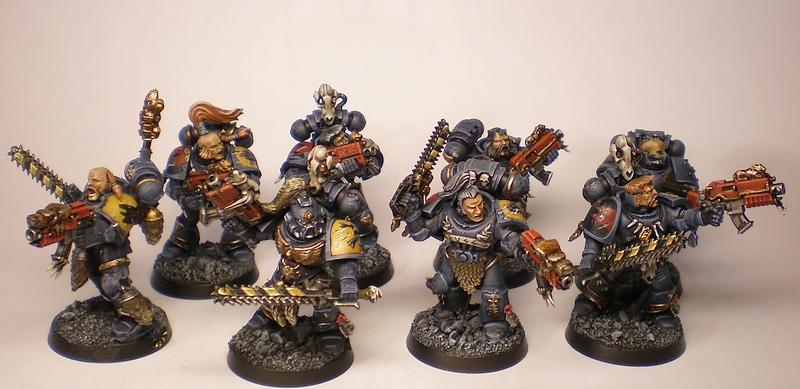 Astartes, Battle Damage, Commission, Conversion, Freehand, Games Workshop, Snow, Space Marines, Space Wolves, Warhammer 40,000