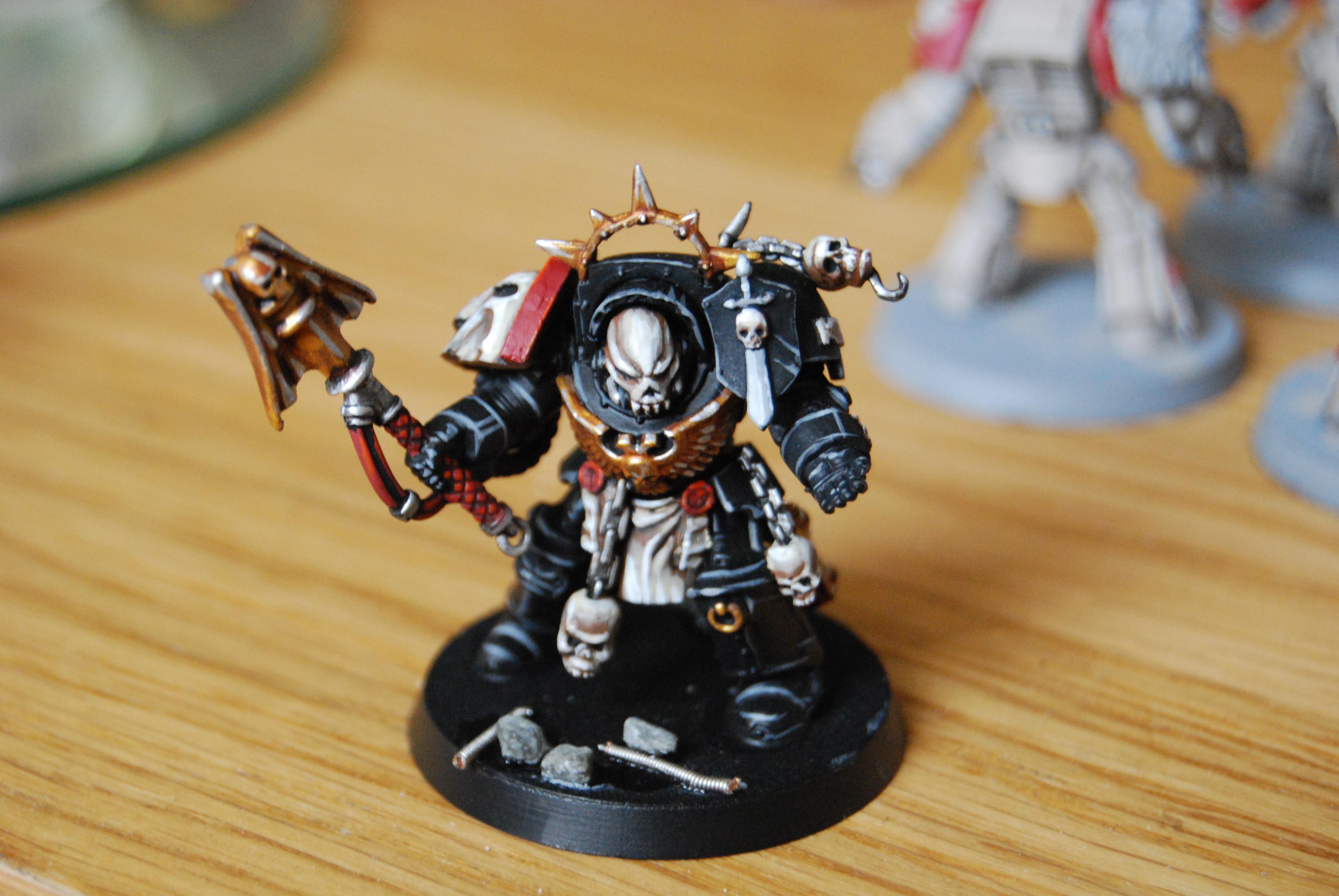 Angel, Chaos, Chaplain, Conversion, Lion, Space Marines, Tactical, Terminator Armor, Yellow