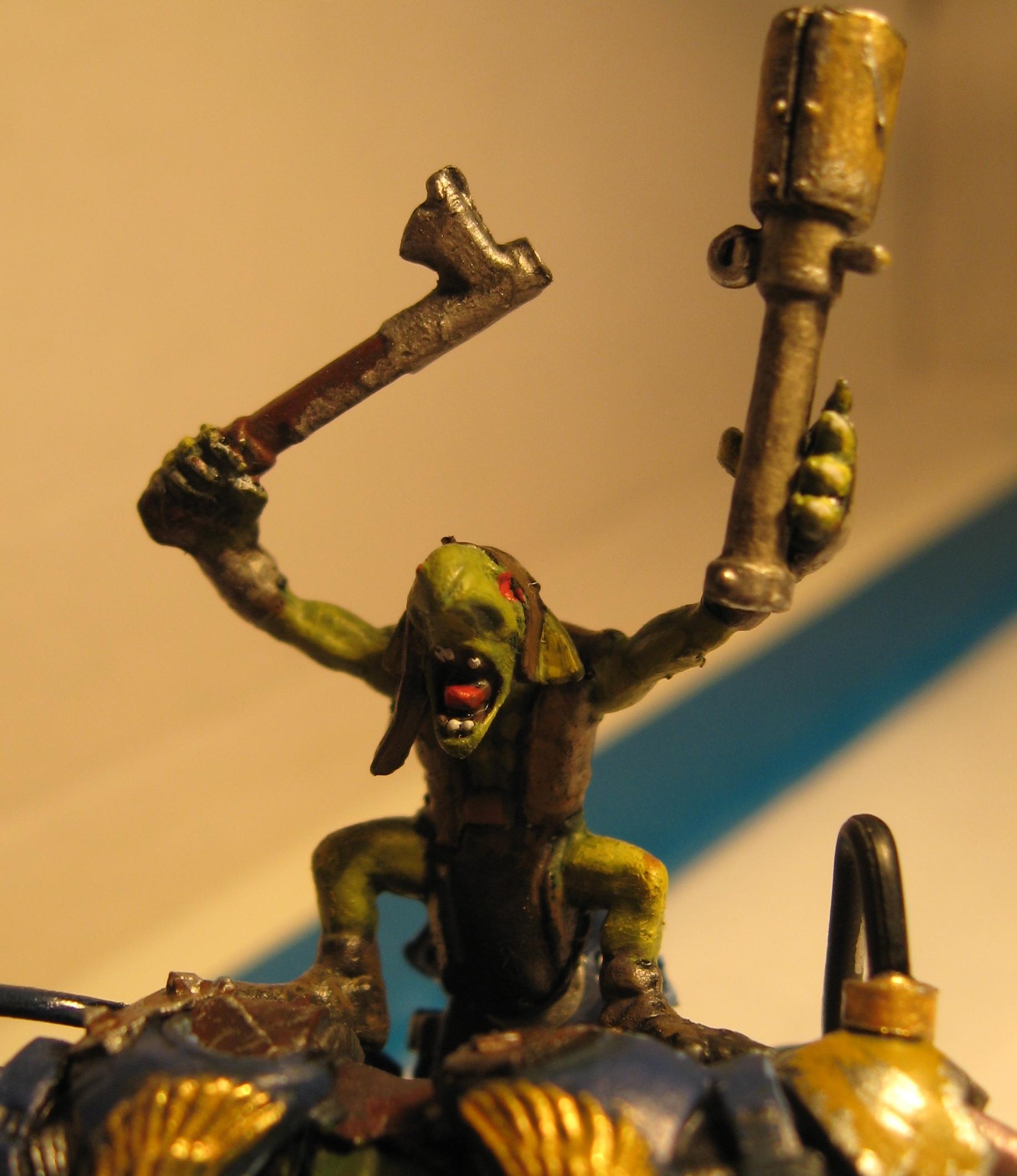 Conversion, Custom, Gretchin, Grots, Nob, Orks, Power Klaw, Waagh!