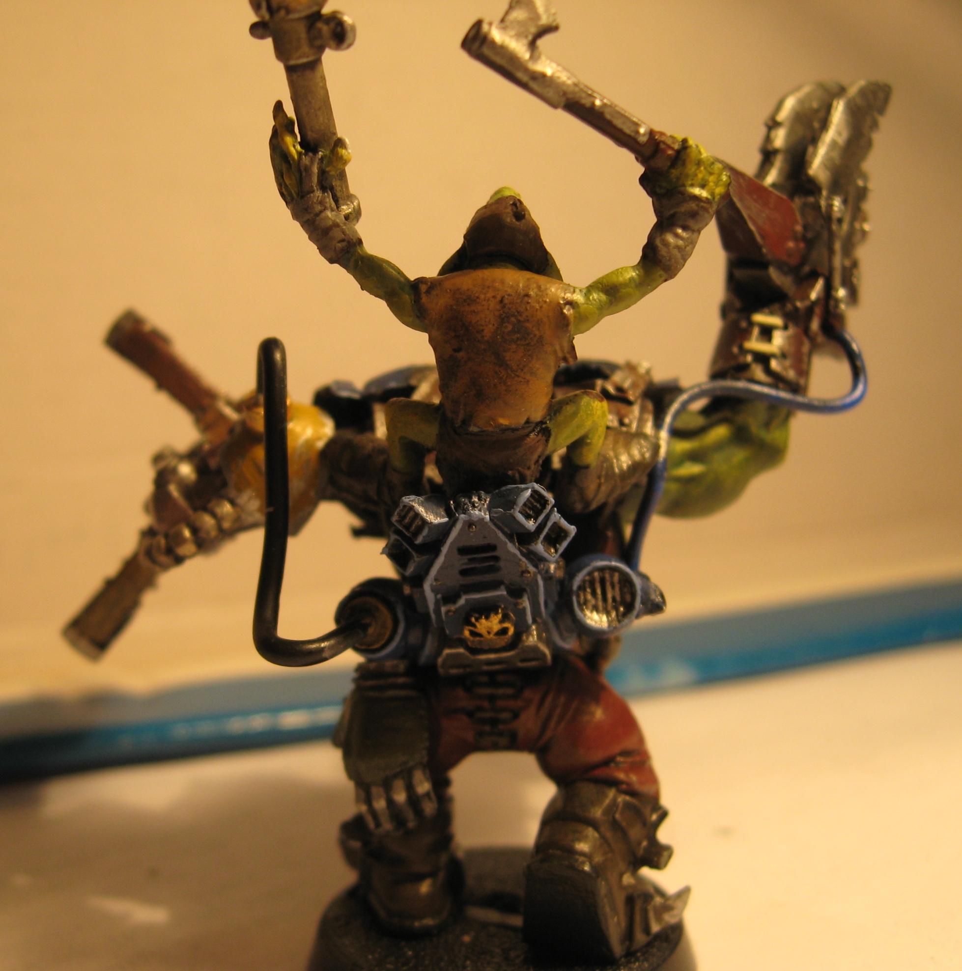 Conversion, Custom, Gretchin, Grots, Nob, Orks, Power Klaw, Waagh!