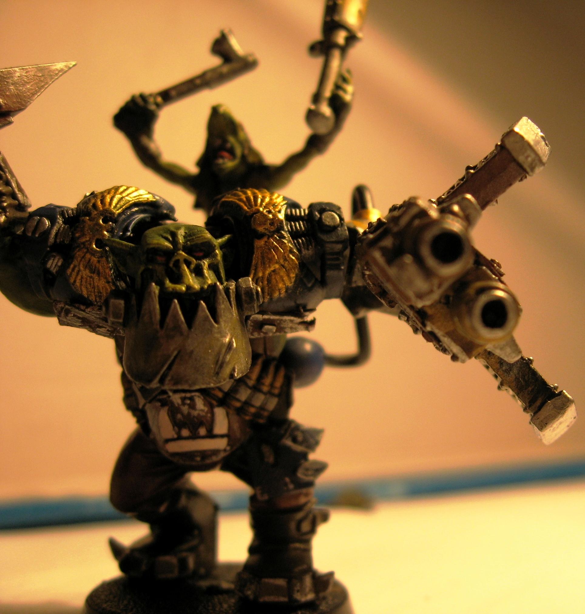 Conversion, Custom, Gretchin, Grots, Nob, Orks, Power Klaw, Waagh!