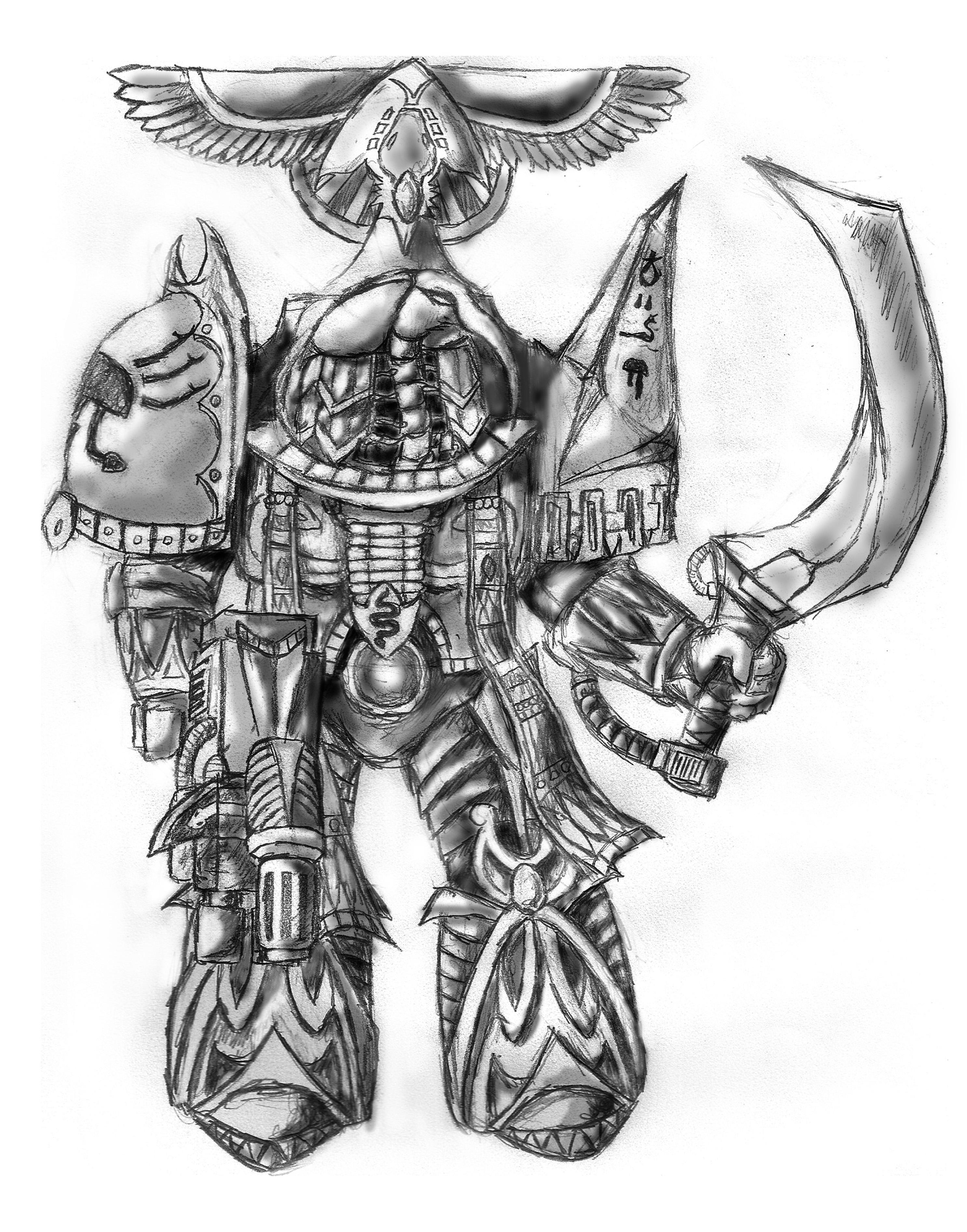 Sons of Apep - Thoth Terminator Concept Sketch