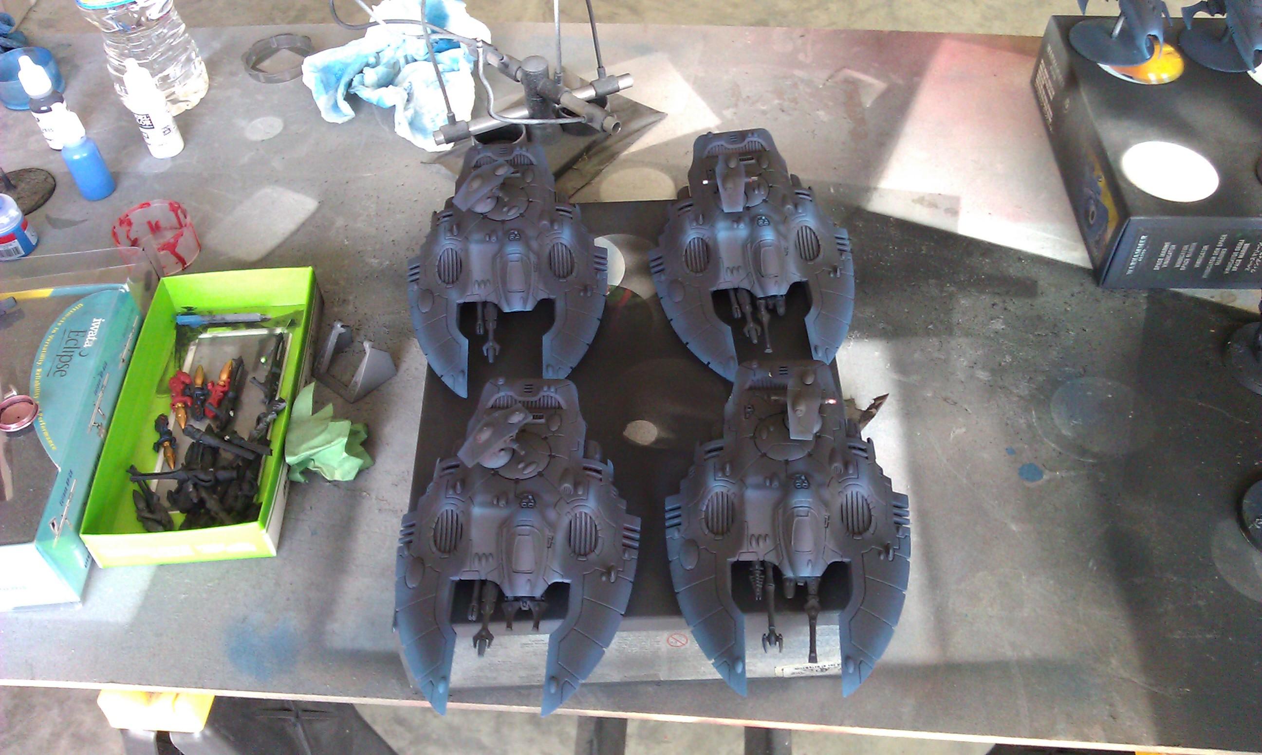Eldar, Grav Tank, Wave Serpent, Work In Progress