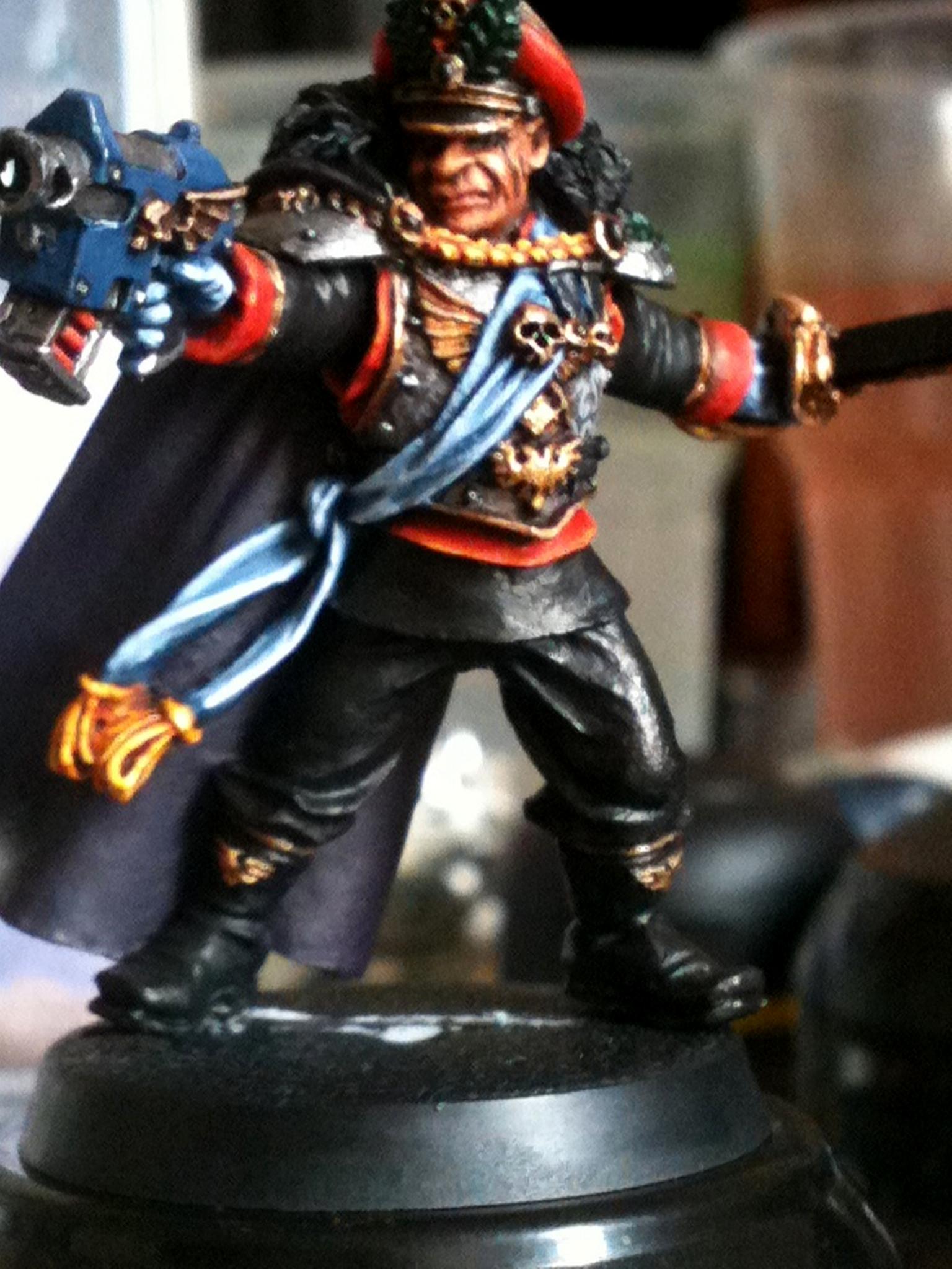 Commissar, Finecast, Imperial Guard, Warhammer 40,000, Work In Progress