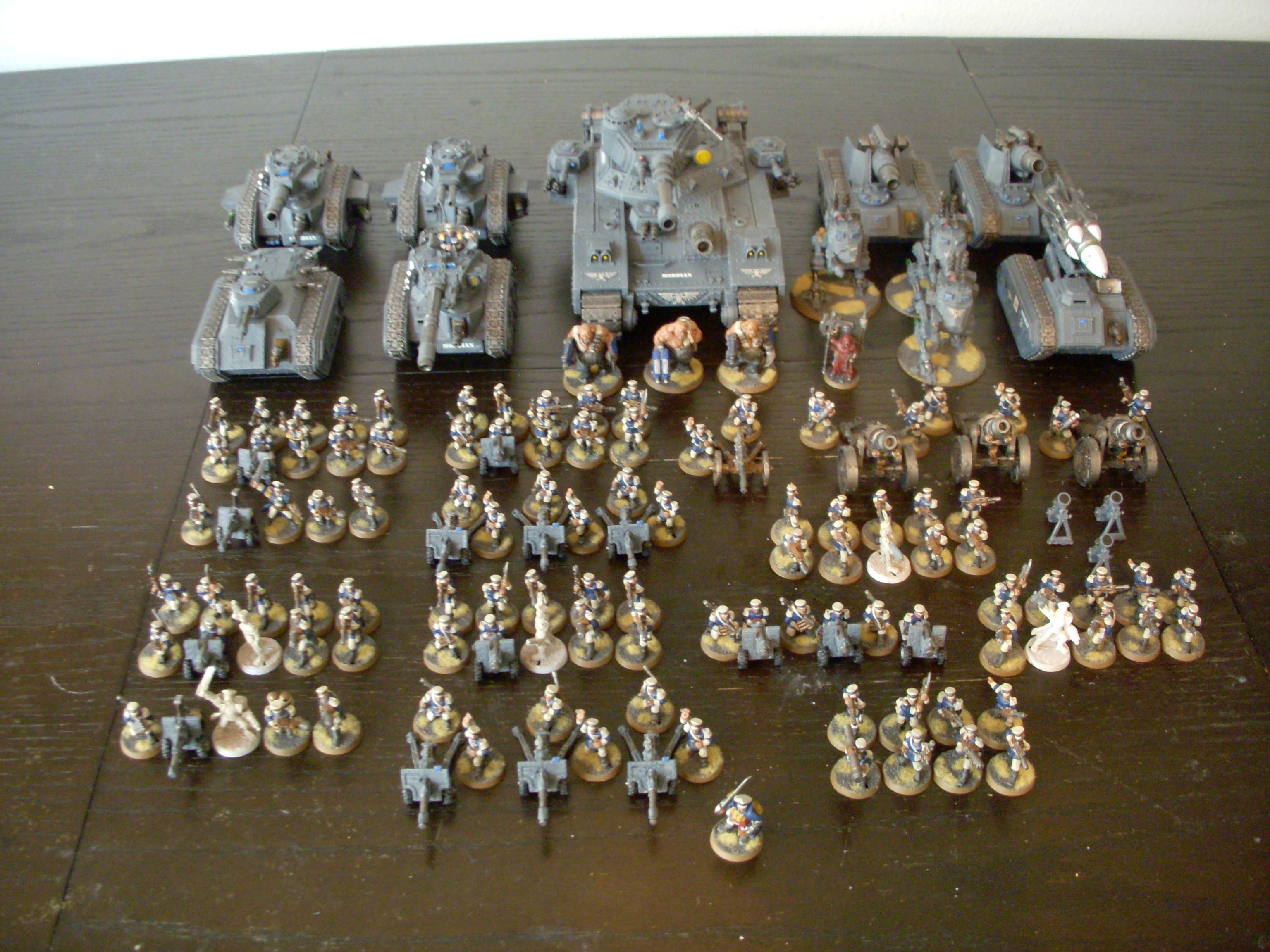 Bad Moon Orks, Baneblade, Deathstrike, Imperial Guard, Imperial Guard Mordian Iron Guard Bad Moon Orks, Leman Russ, Mordian, Mordian Imperial Guard