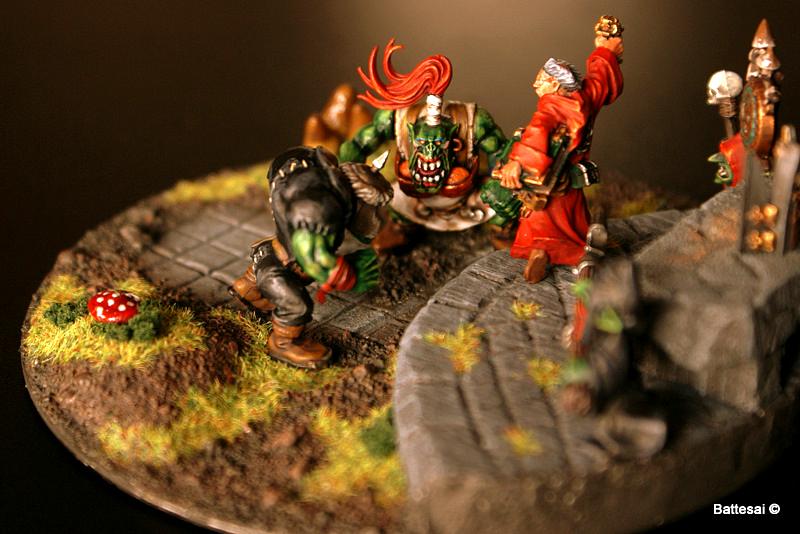 Conversion, Goblins, Greenstuff, Orks, Priest, Scratch Build, Terrain