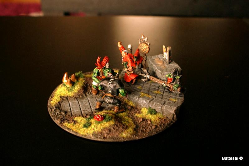 Conversion, Goblins, Greenstuff, Orks, Priest, Scratch Build, Terrain