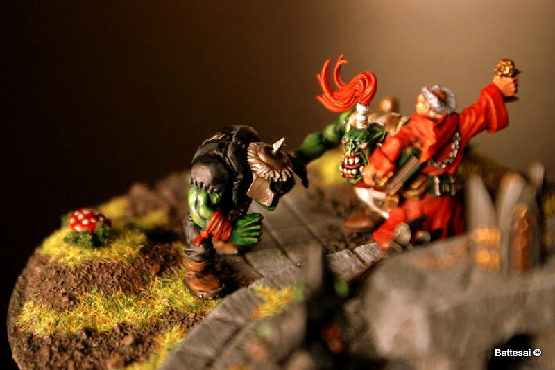 Conversion, Goblins, Greenstuff, Orks, Priest, Scratch Build, Terrain
